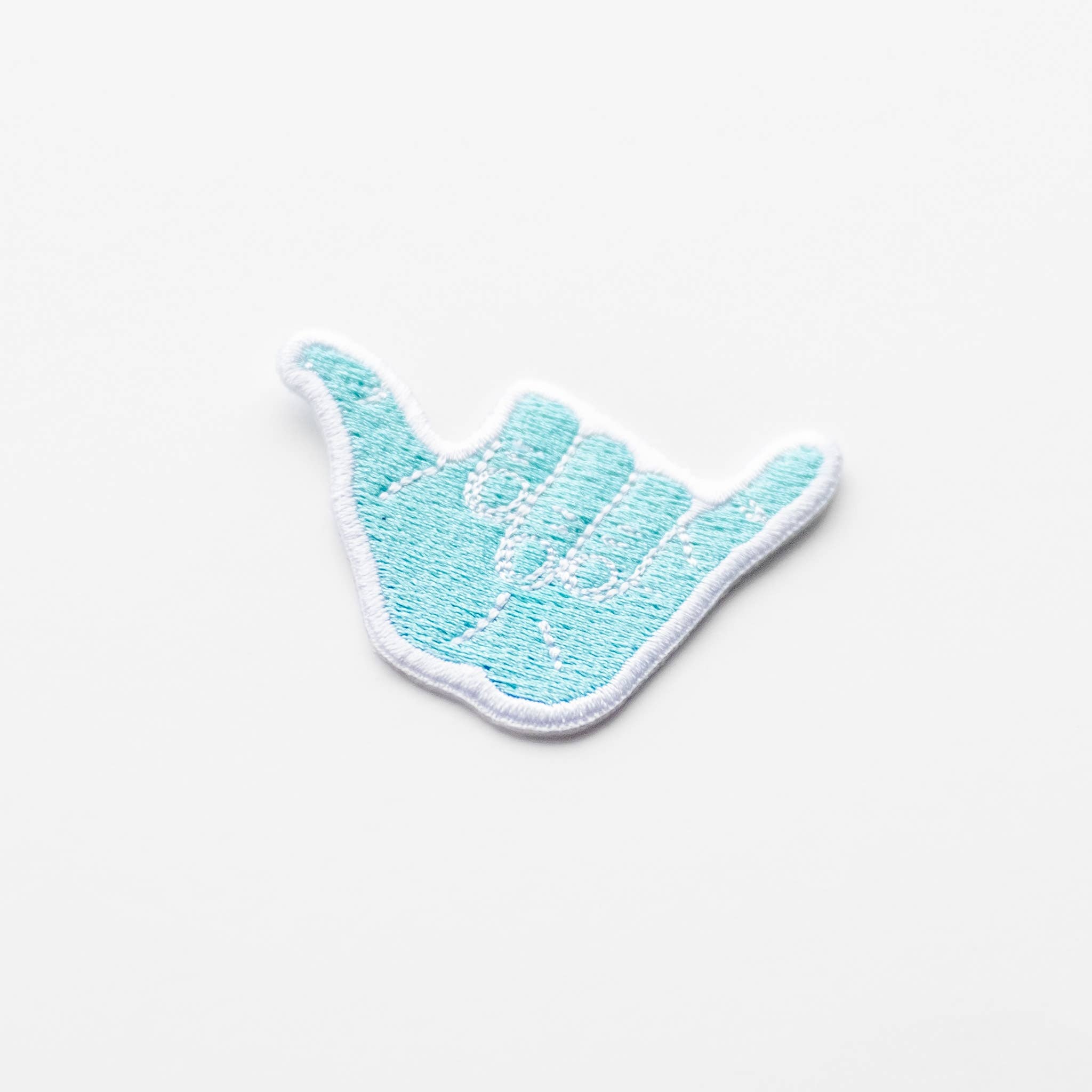 Hang Loose Hand Embroidered Iron on Patch - Shaka