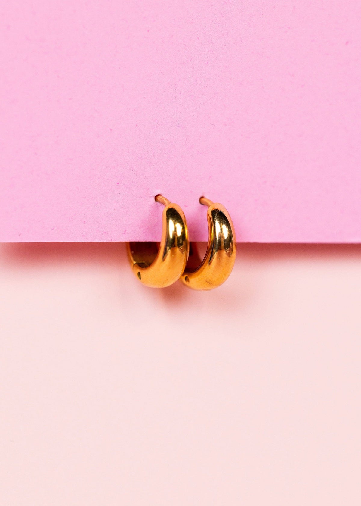Small Teardrop Huggies