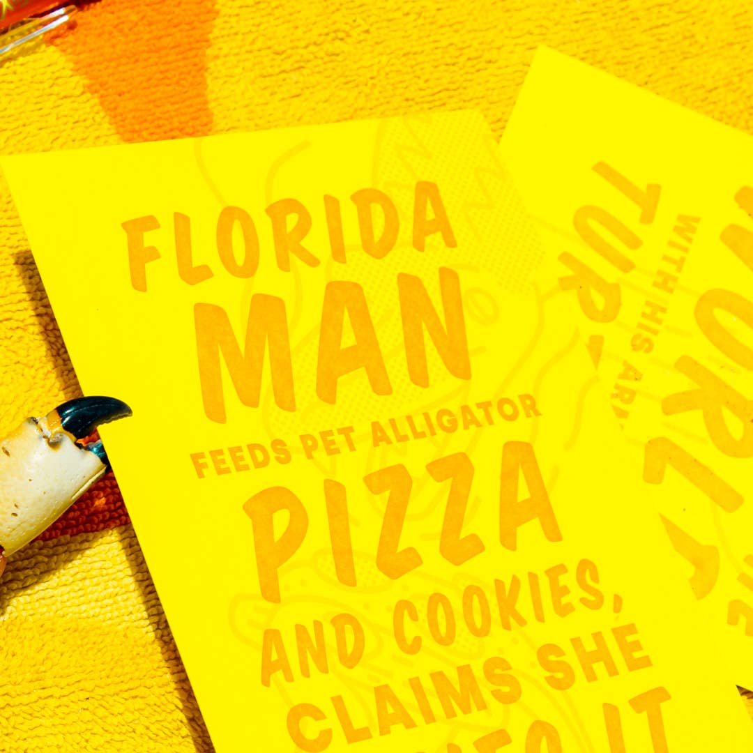 Florida Man - Letterpress Postcard Set Vol. 3