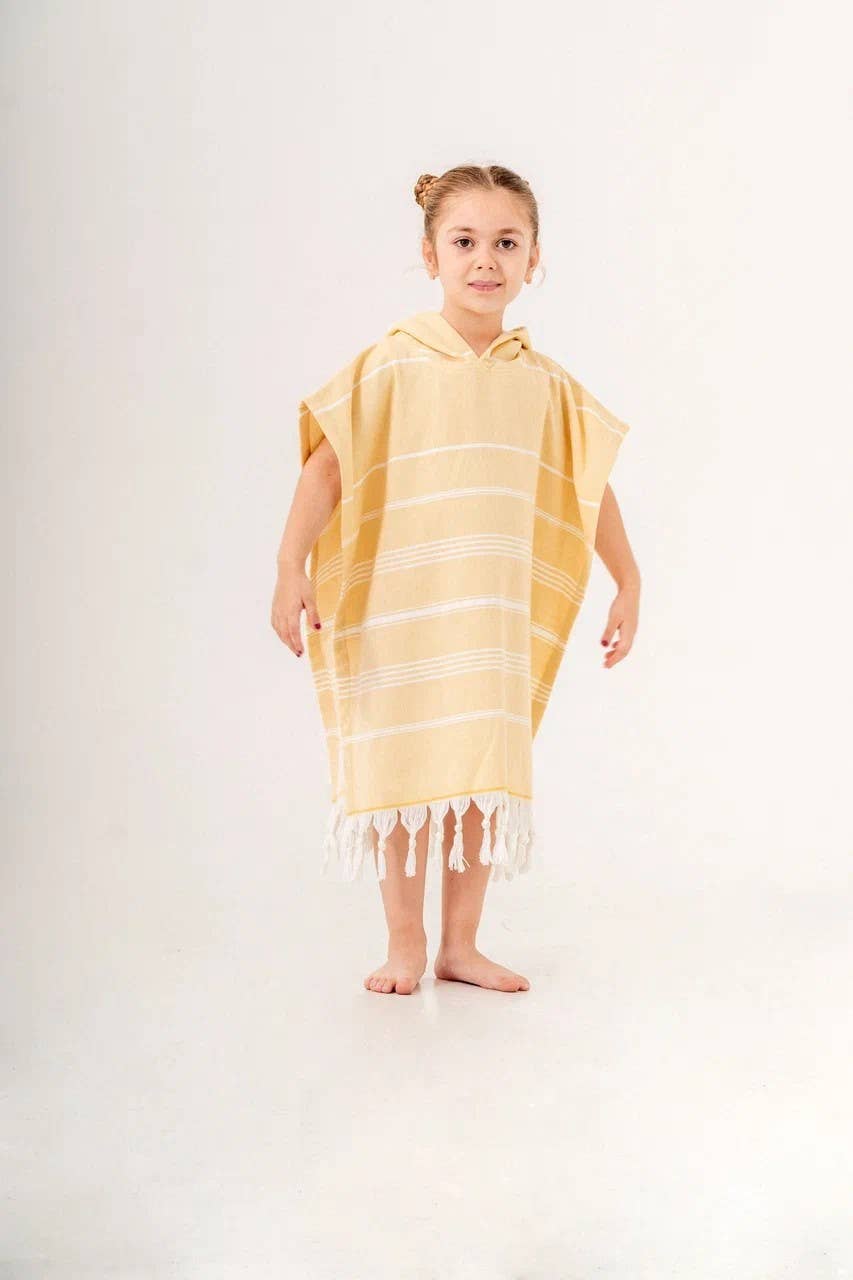 Hooded Poncho Surf Changing Swimming Beach Towel Terrybacked