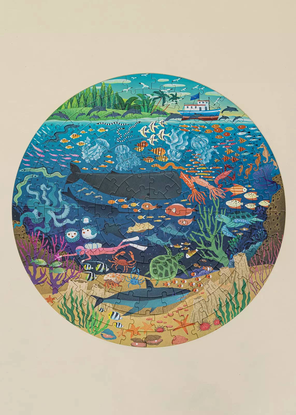 Ocean Exploration Round Puzzle - 150pcs