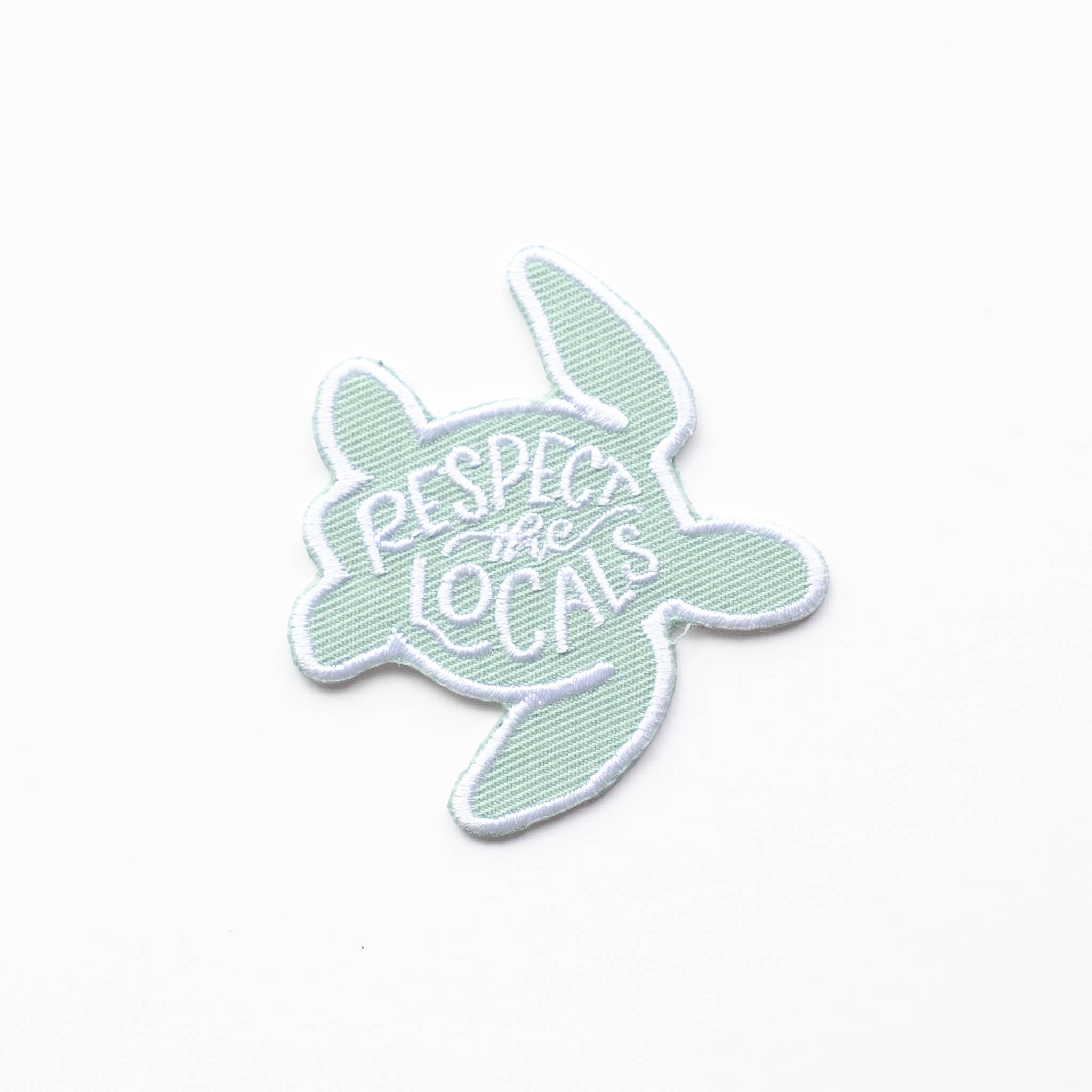 Respect The Local's Turtle Embroidered Iron-on Patch: Yes