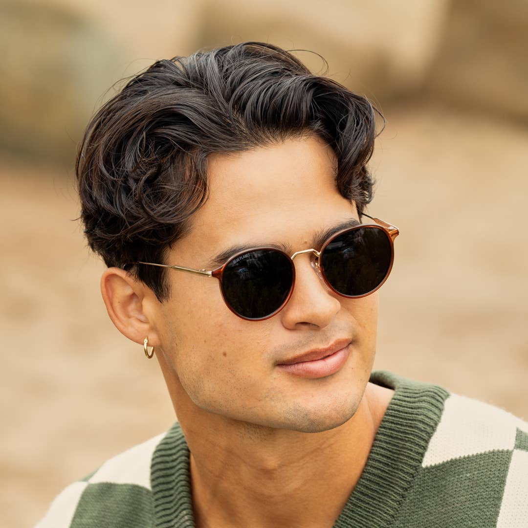 BP19951 - Niko - Crystal Brown / Gold / Brown Polarized Lens
