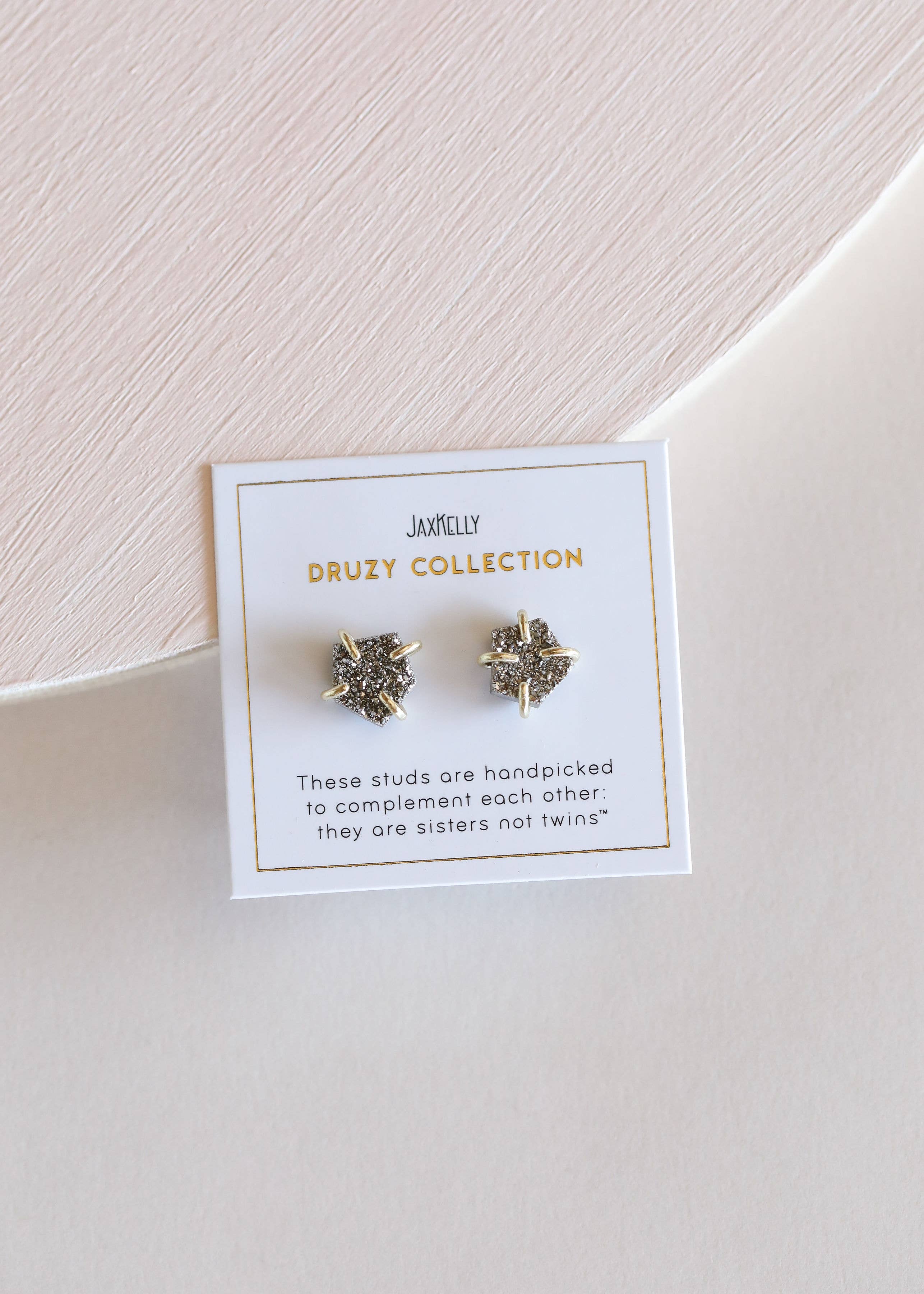 JaxKelly - Druzy Prong - Silver - Earring