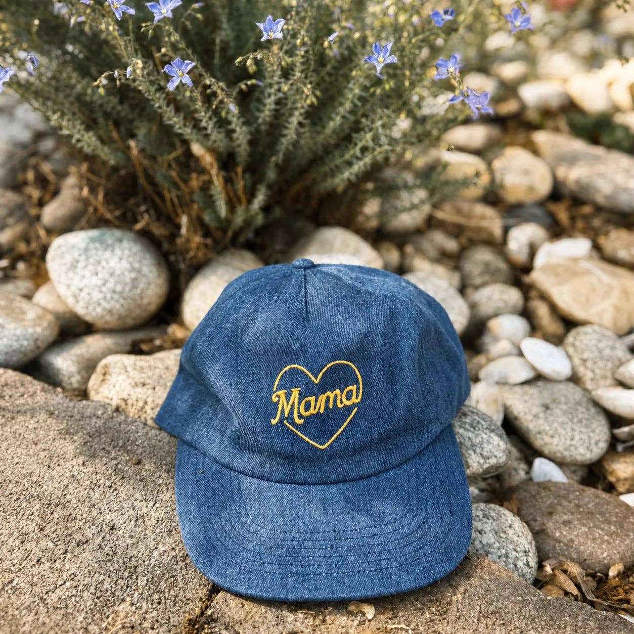 Denim Cotton Flatbill – Mama Hat