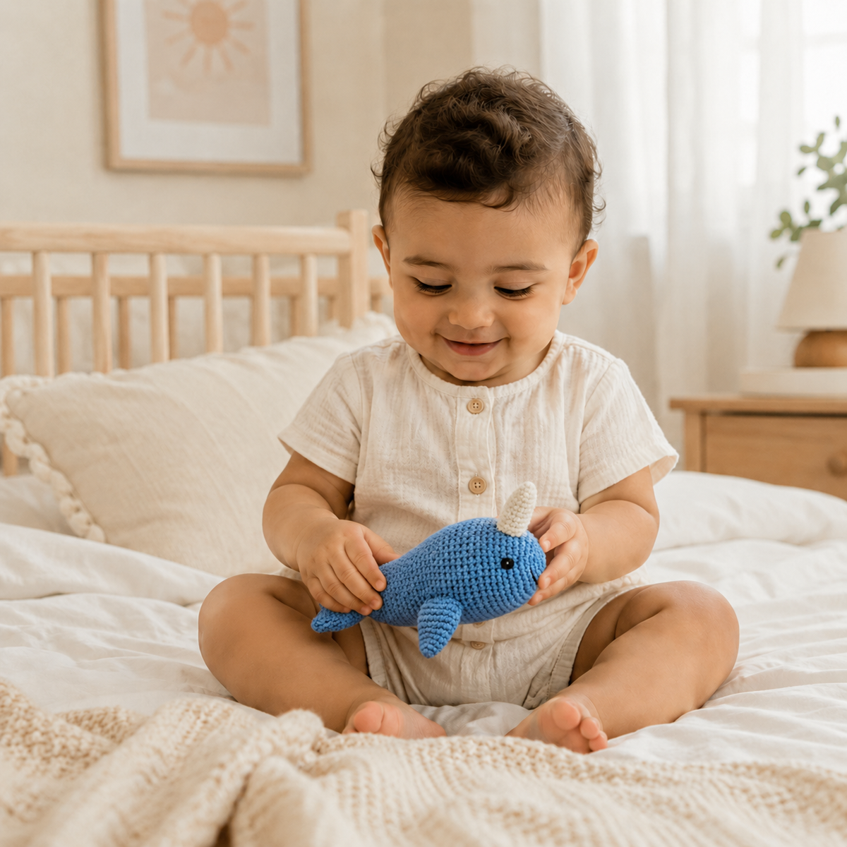 Lullaby Stitch | Narwhal Rattle