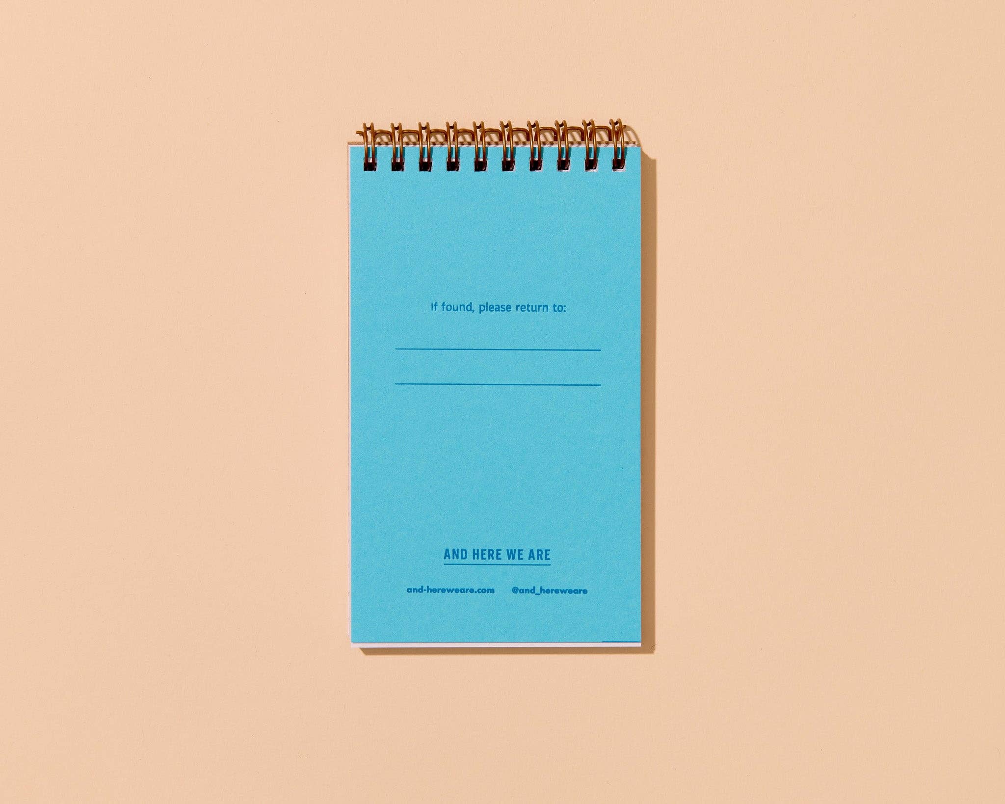 Pink Shells Letterpress Spiral Notebook