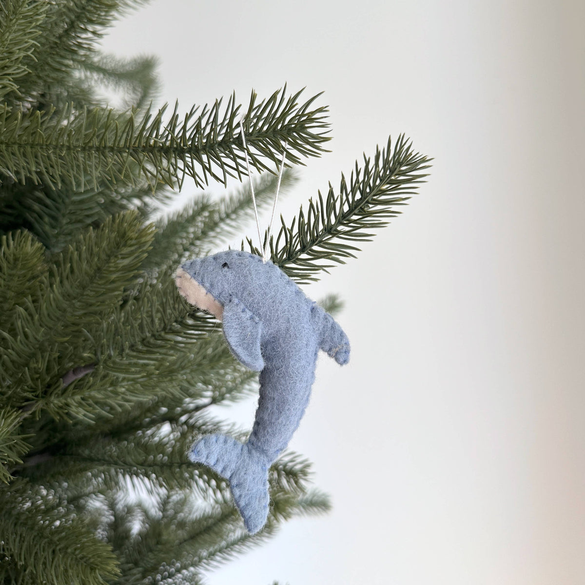 Felt Sea Animal Ornament - Set of 6: Dolphin