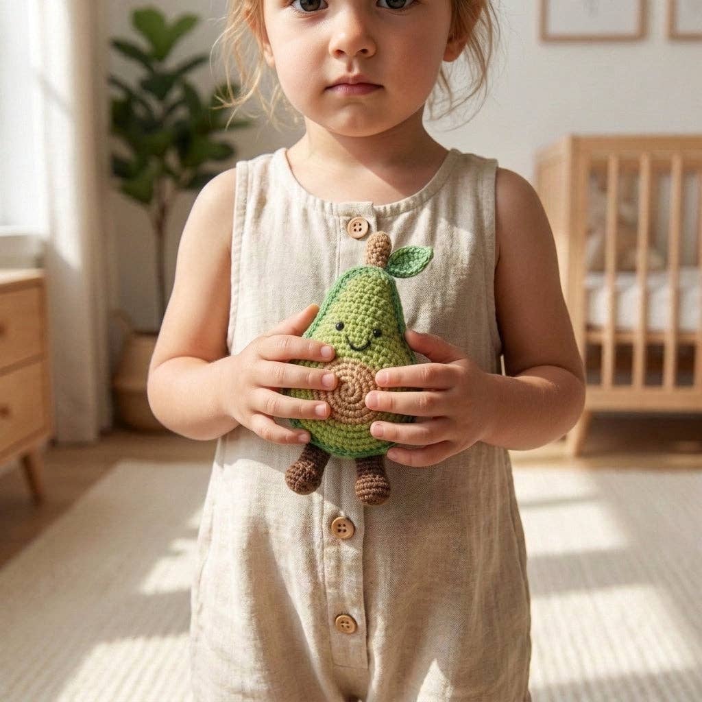 Lullaby Stitch | Avocado Rattle