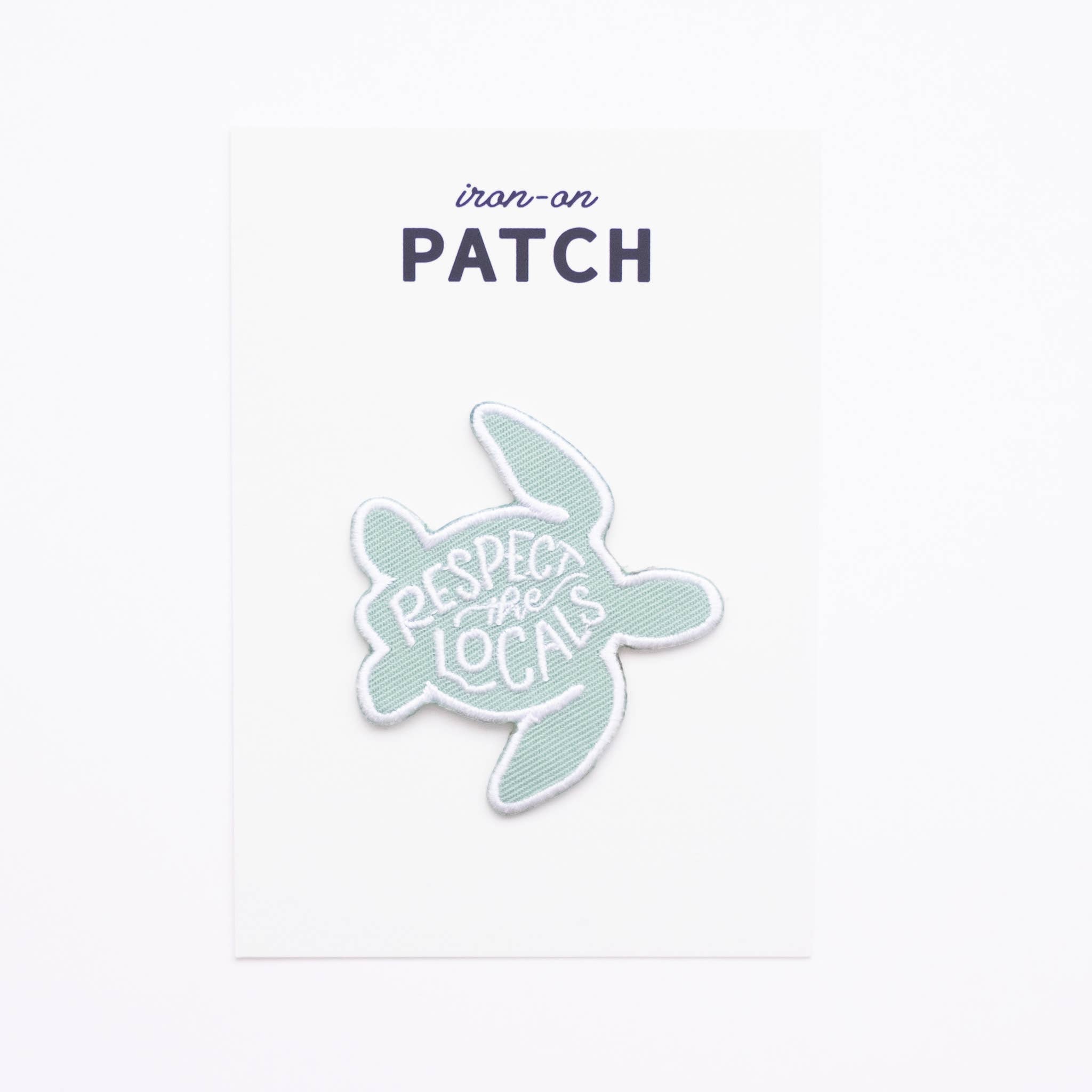 Respect The Local's Turtle Embroidered Iron-on Patch