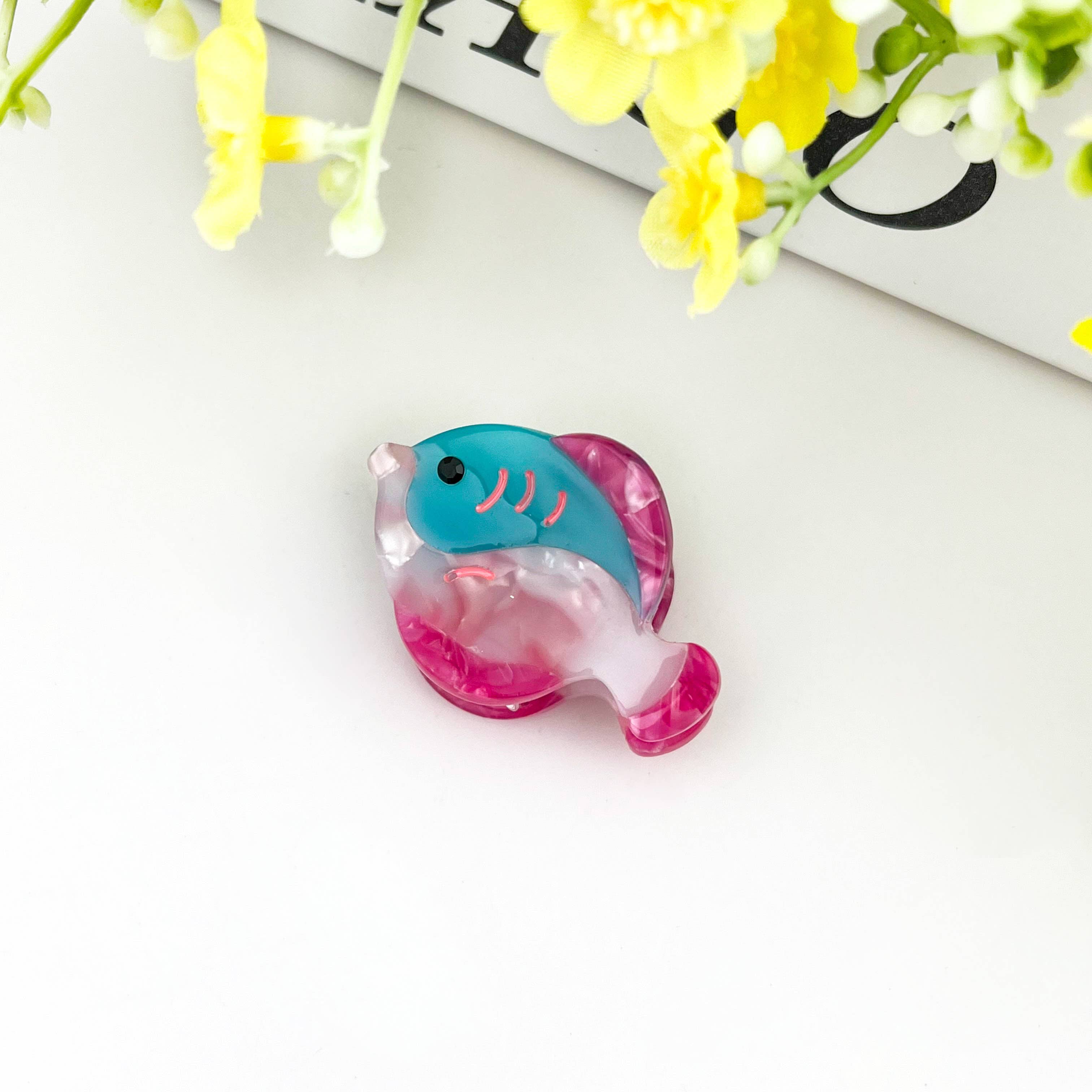 Ocean Fish Mini Claw Clip, Whale Hair Clip