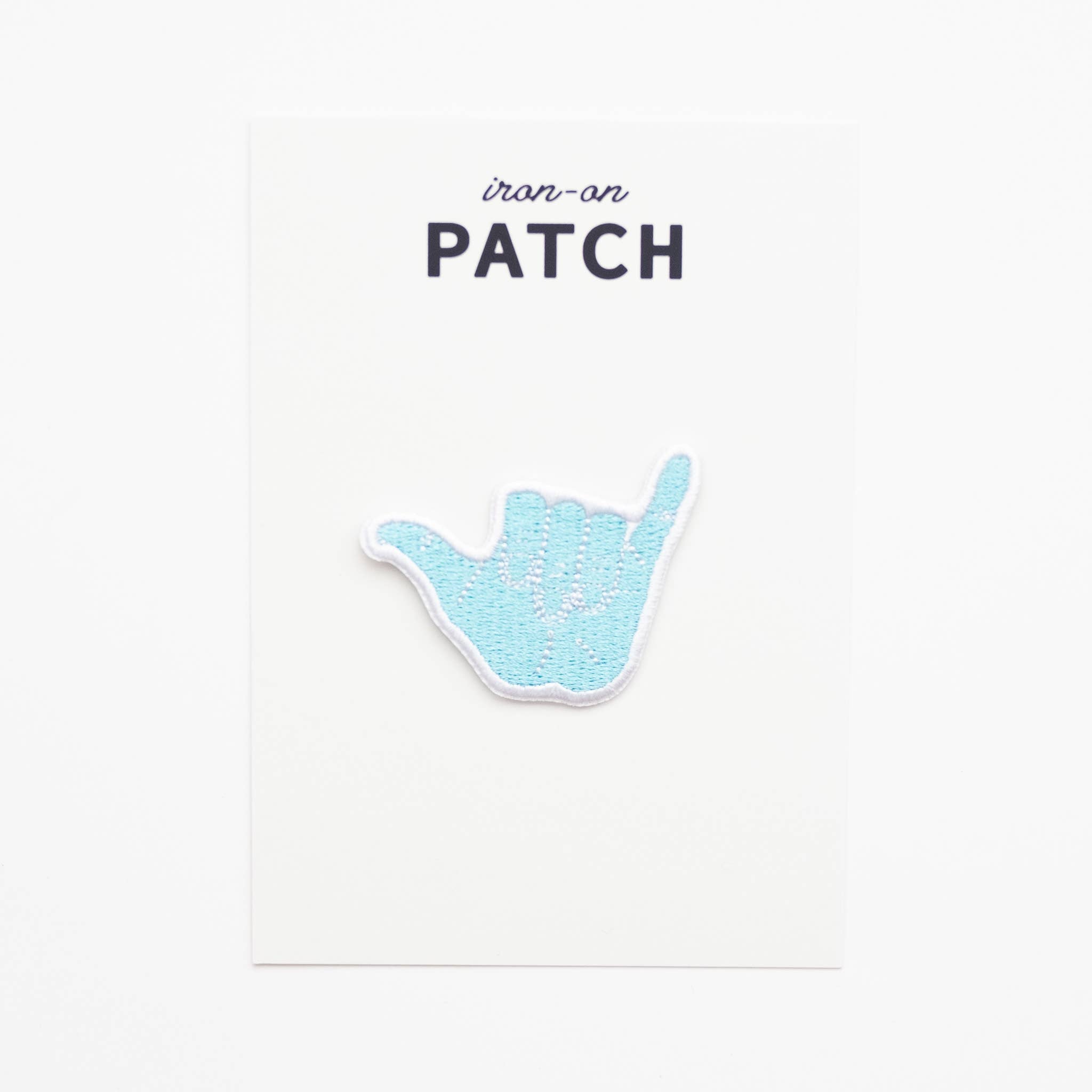 Hang Loose Hand Embroidered Iron on Patch - Shaka