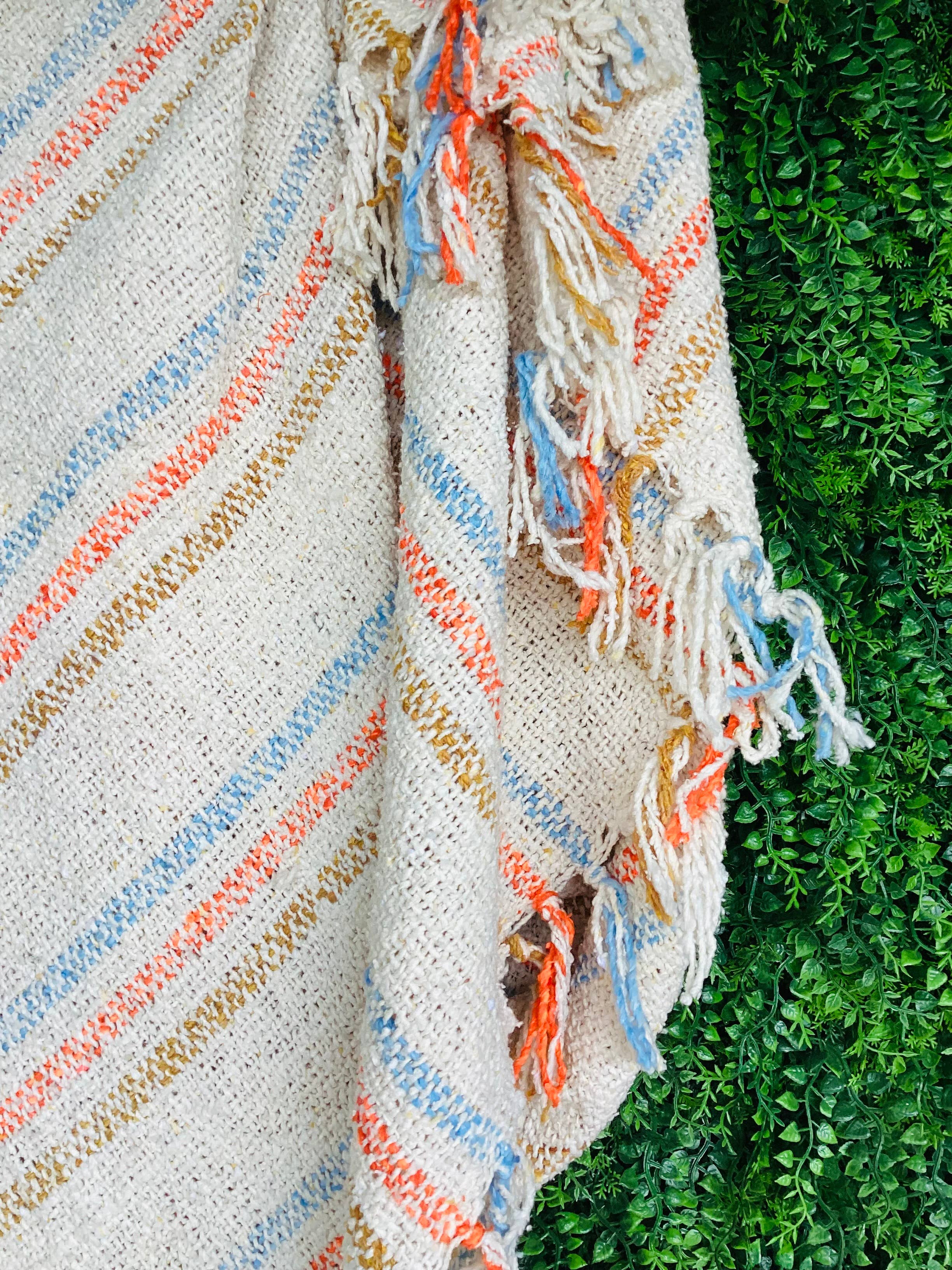 Sun Coast Beach Blanket l Mexican Blanket l Throw