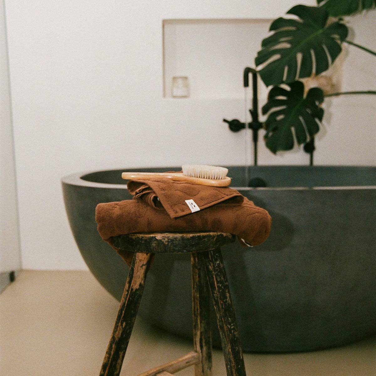 Sunny Sculpted Bath Towel by Slowtide