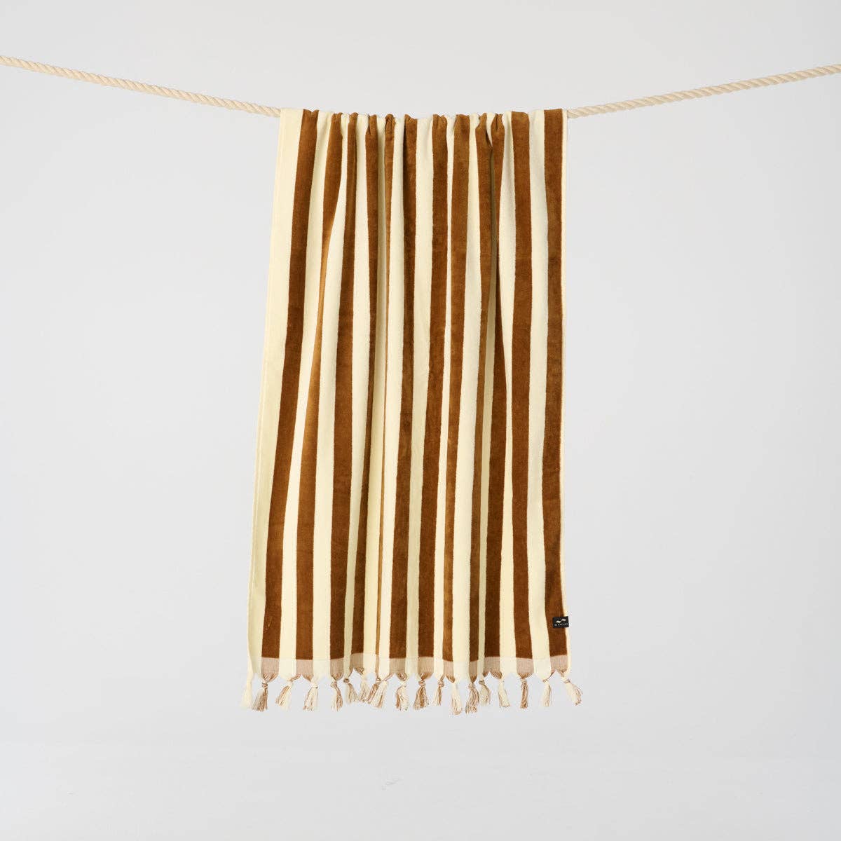 Cabana Fringe Premium Woven Towel - Brush