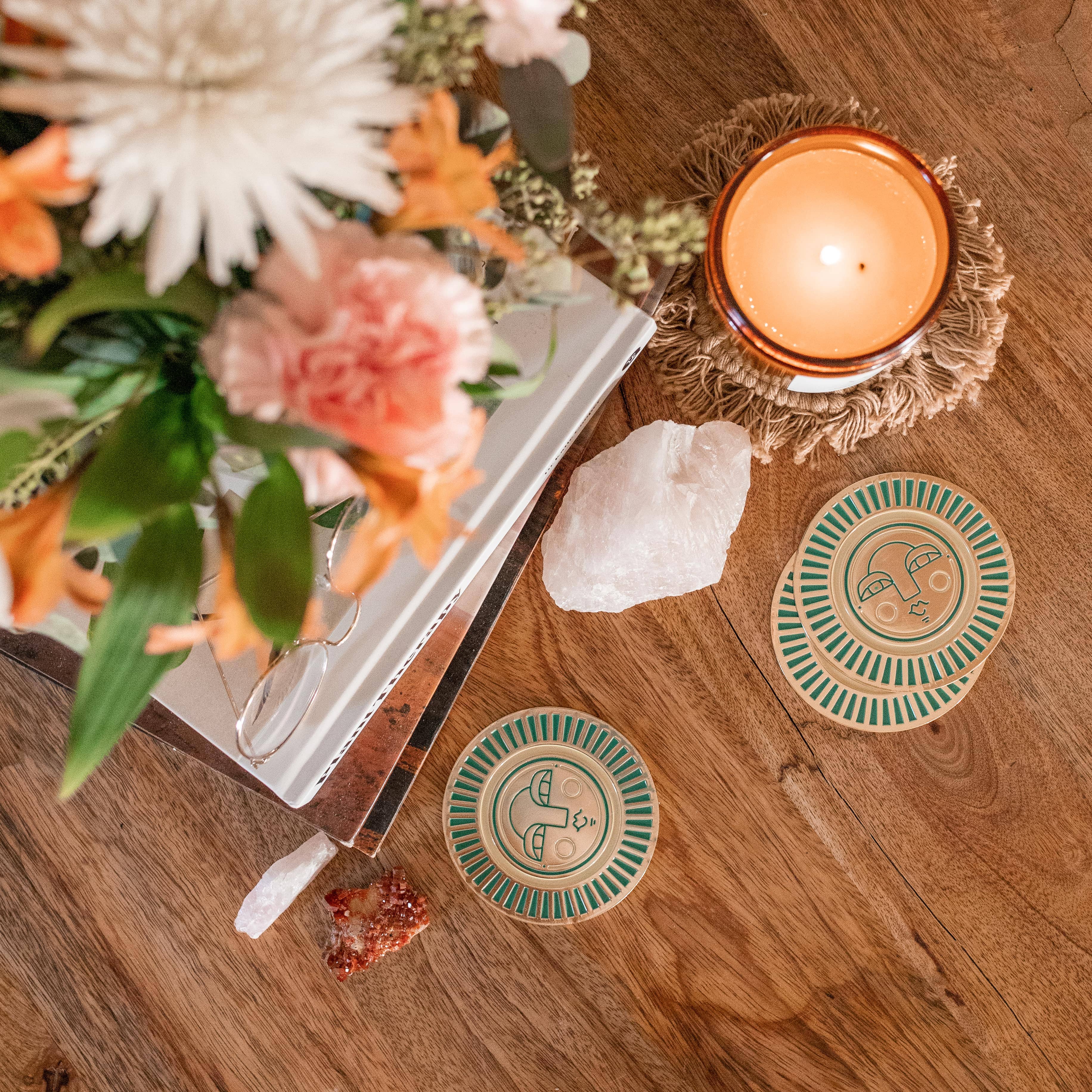 The Sol Coasters in teal