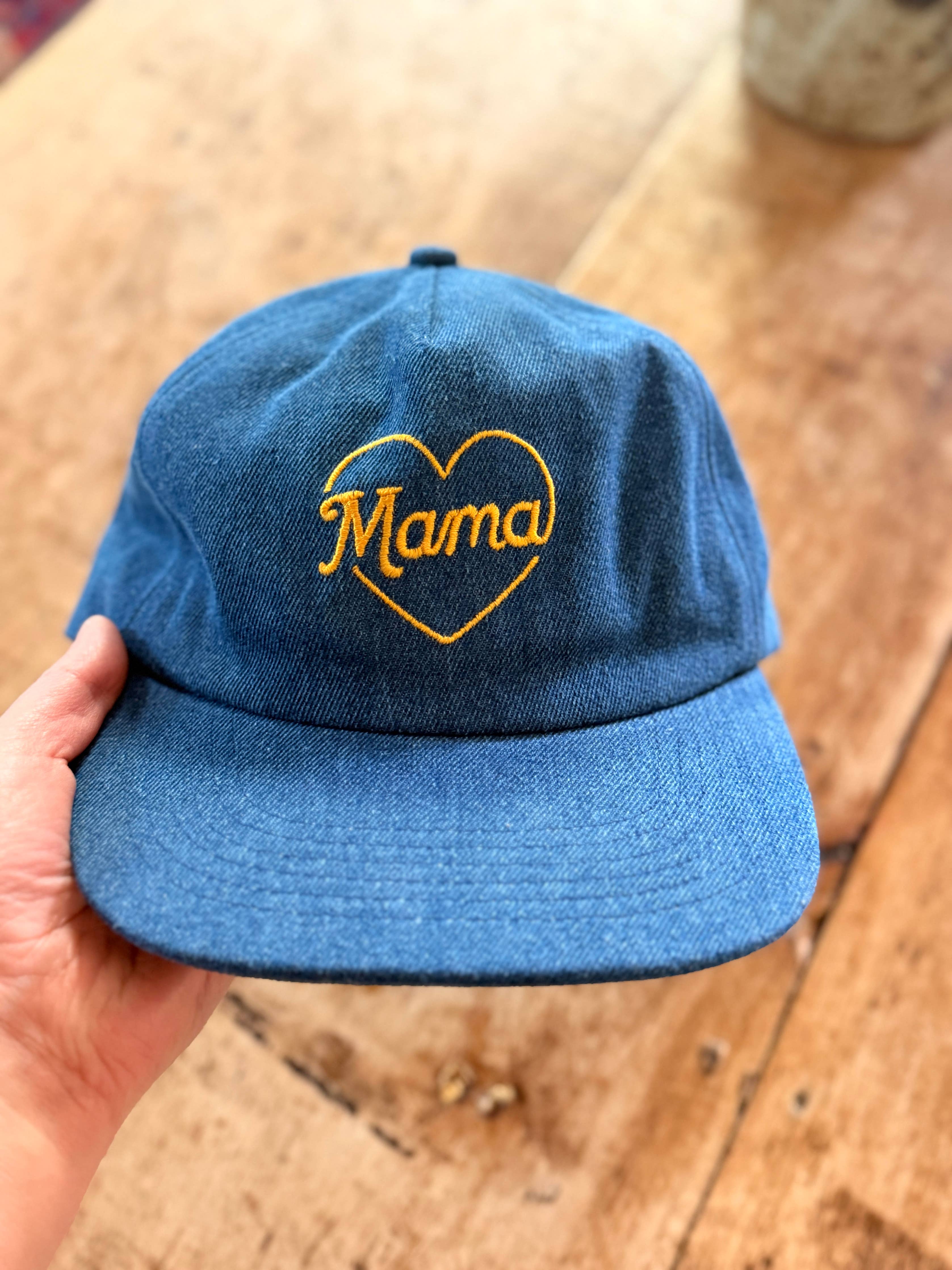 Denim Cotton Flatbill – Mama Hat