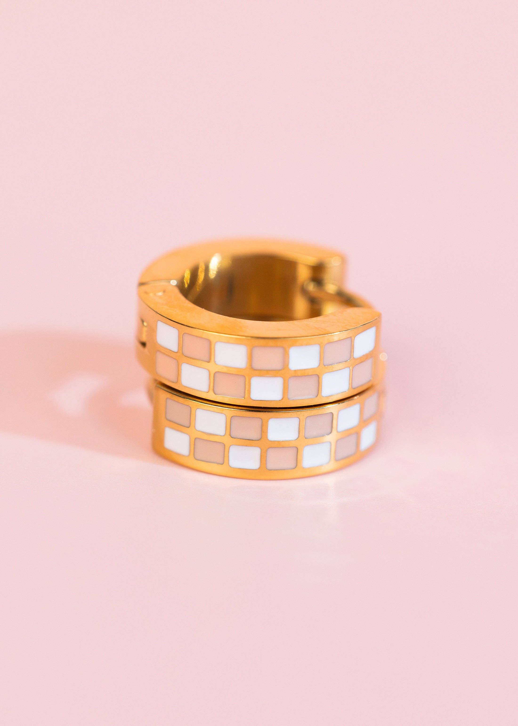 Peach Checkered Huggies
