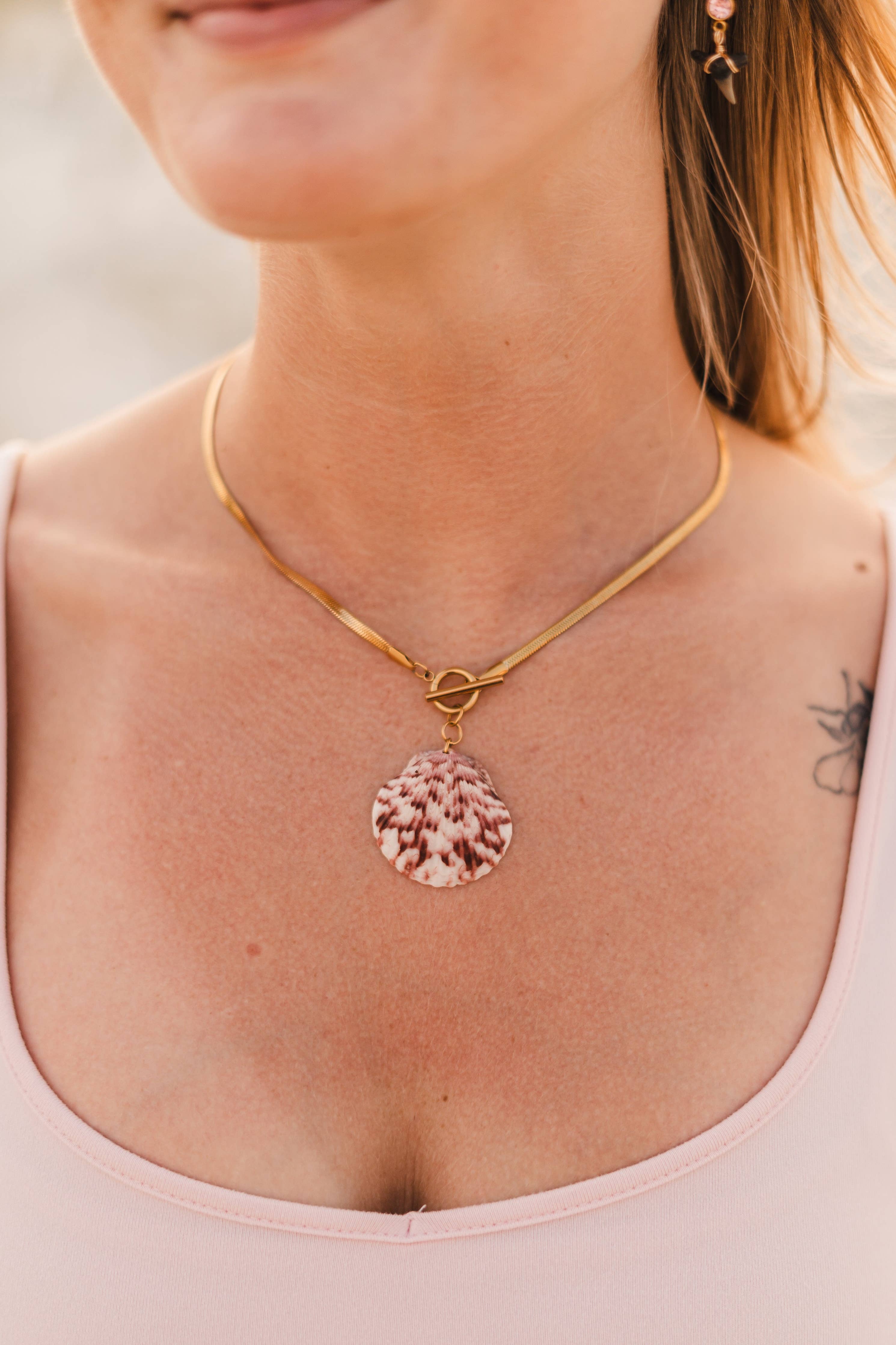 Clementine | Waterproof Sea Shell Necklace