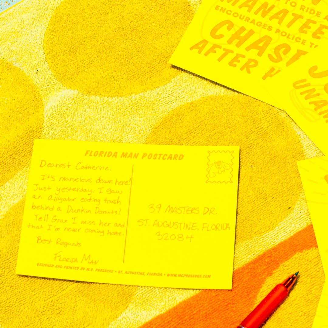 Florida Man - Letterpress Postcard Set Vol. 3