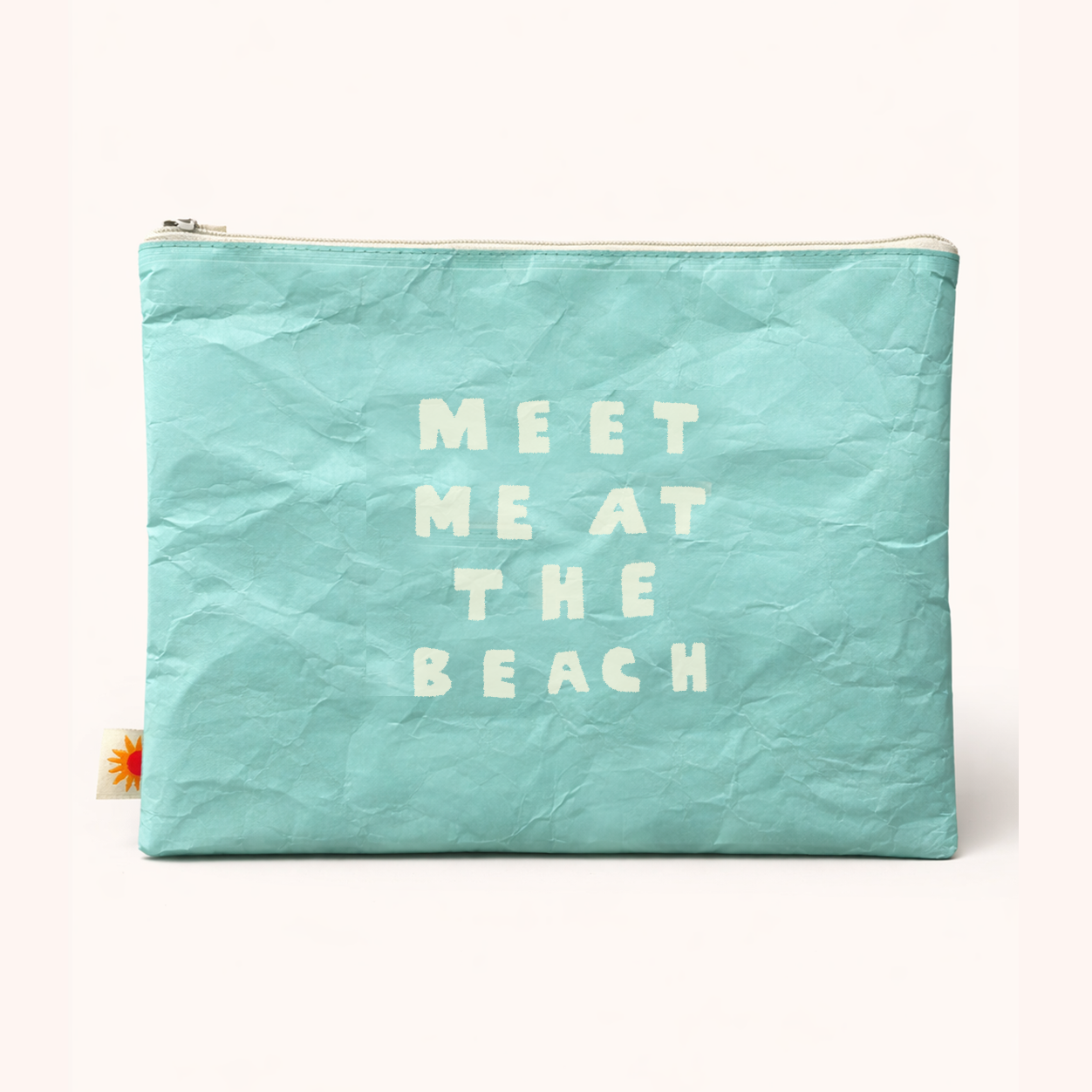 Meet me at the beach | 12" Paper feel Pouch | Beach bag