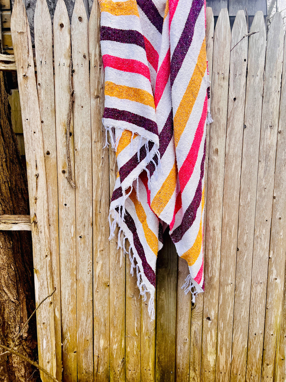 Mahalo Market - Passion Fruit Beach Towel l Mexican Blanket | Summer Throw