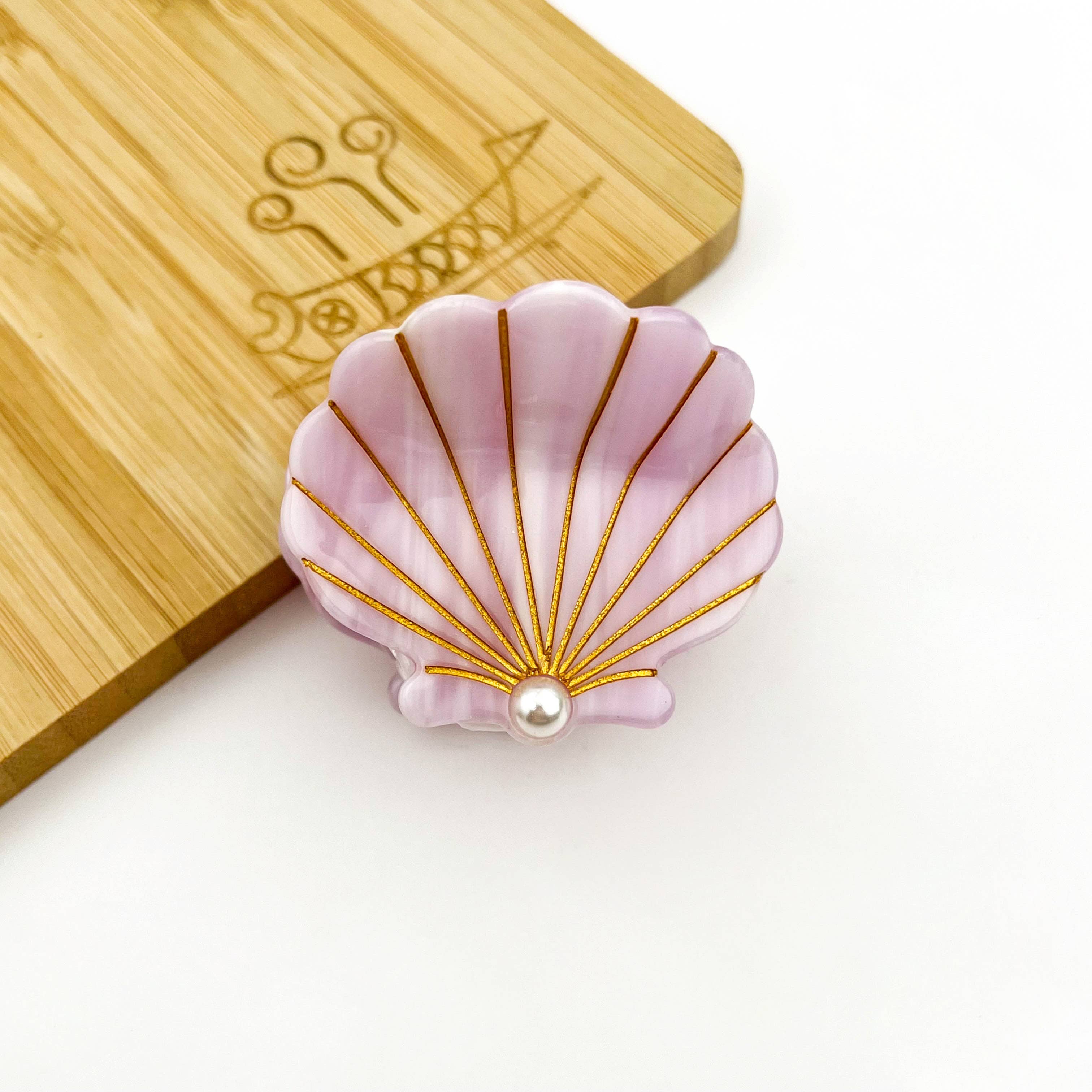 Acetate Shell Claw Clip, Sweet Pearl Hair Clip