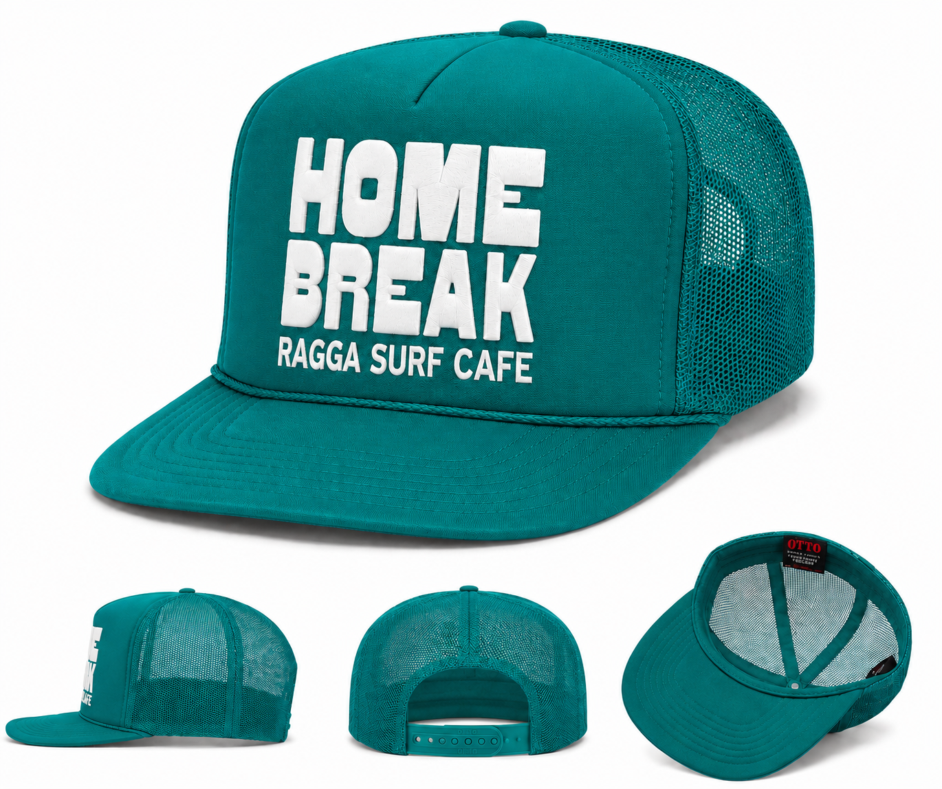 PREORDER - Home Break Teal Trucker Hat