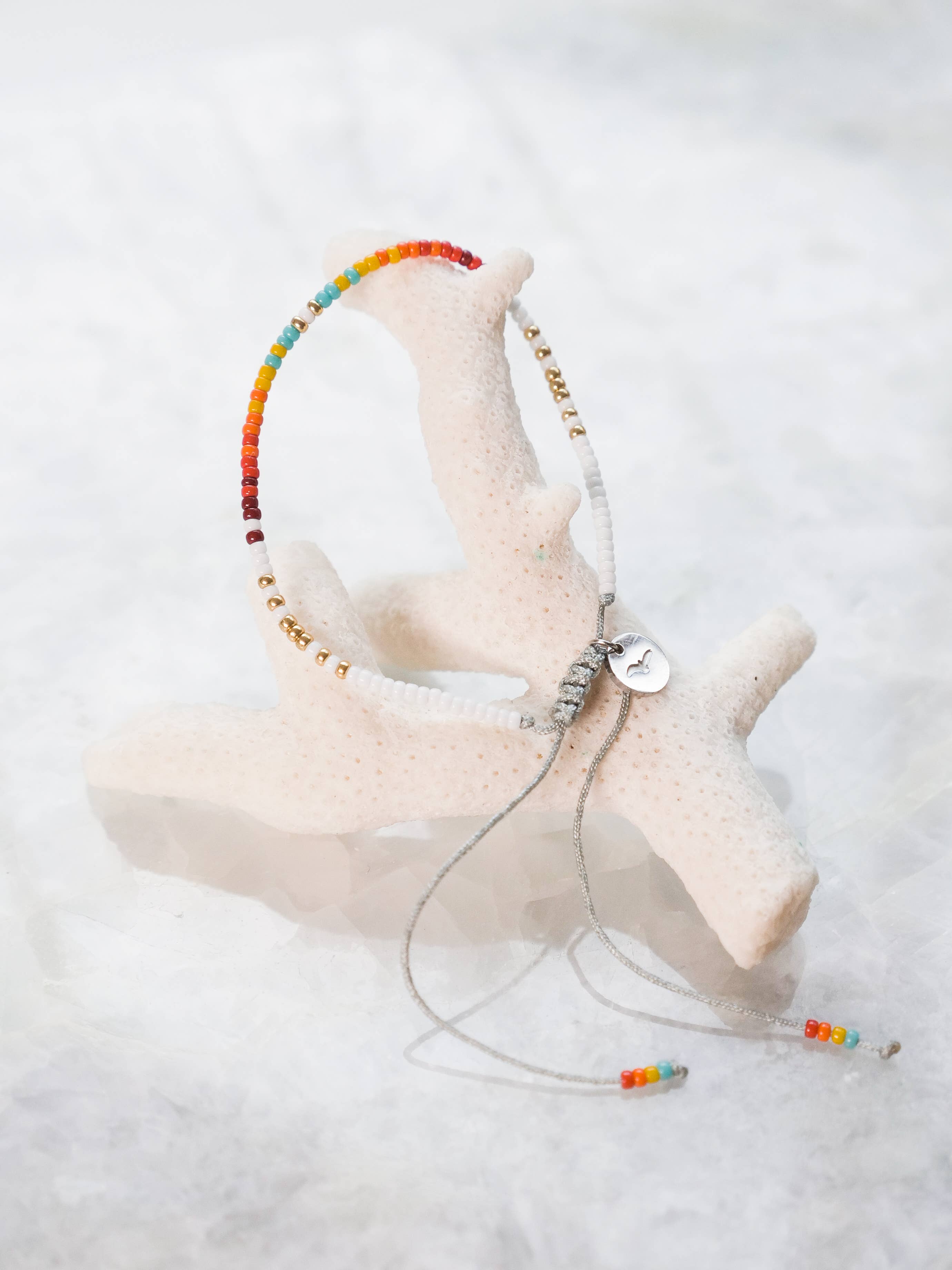Tiny Bead Stackable, Island Bead Bracelet - Vacation