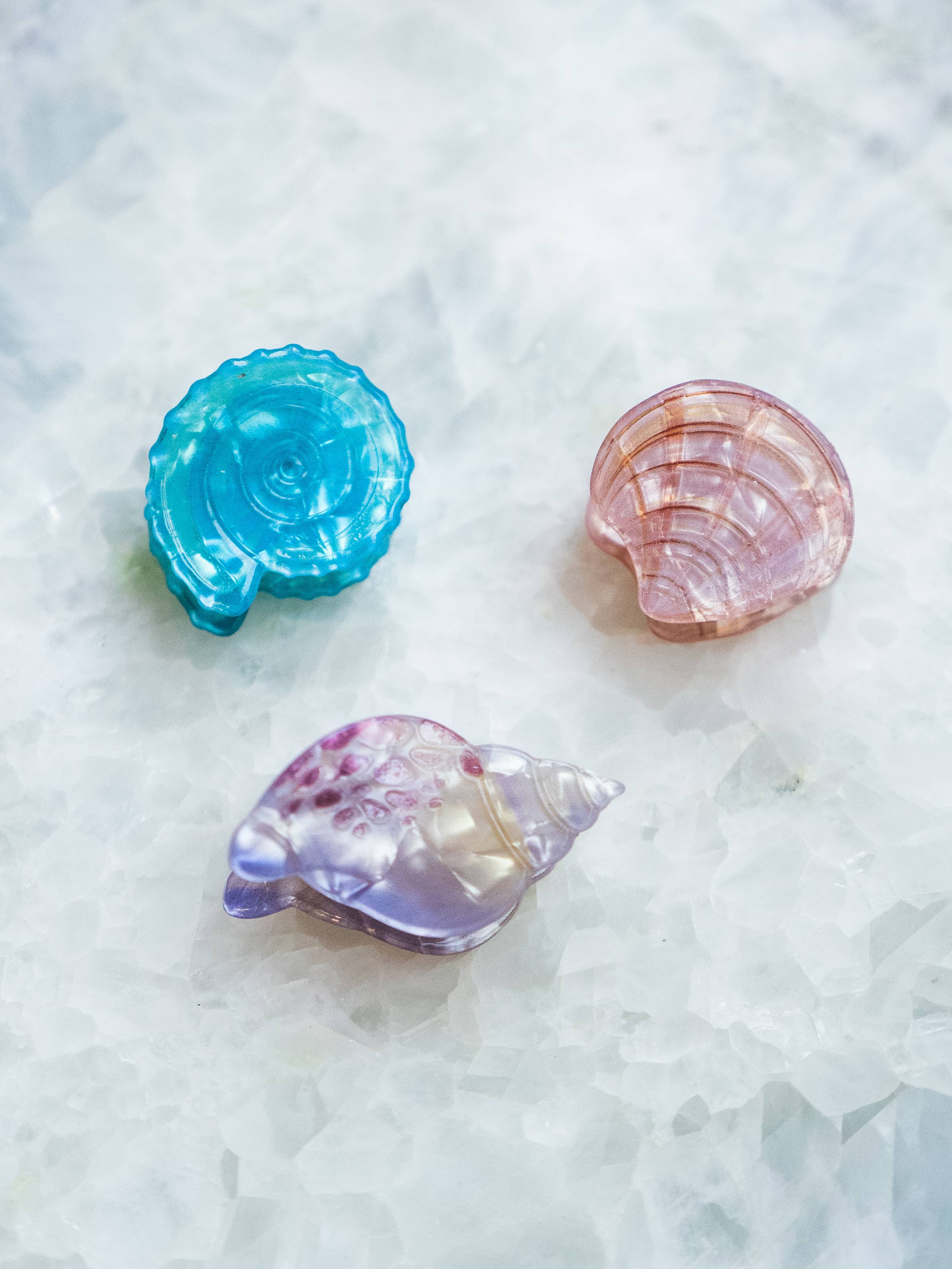 Eco Friendly Seashell Hair Clips, Tiny