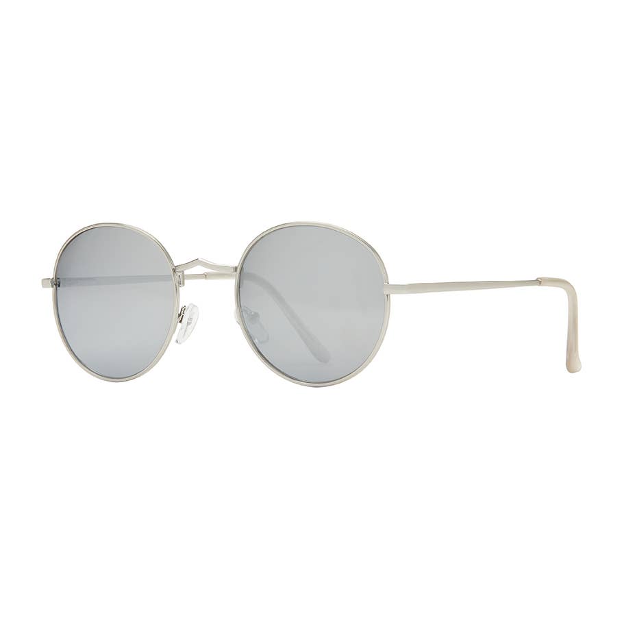 Ash - Matte Silver /Clear Tips / Silver Mirror Polarized