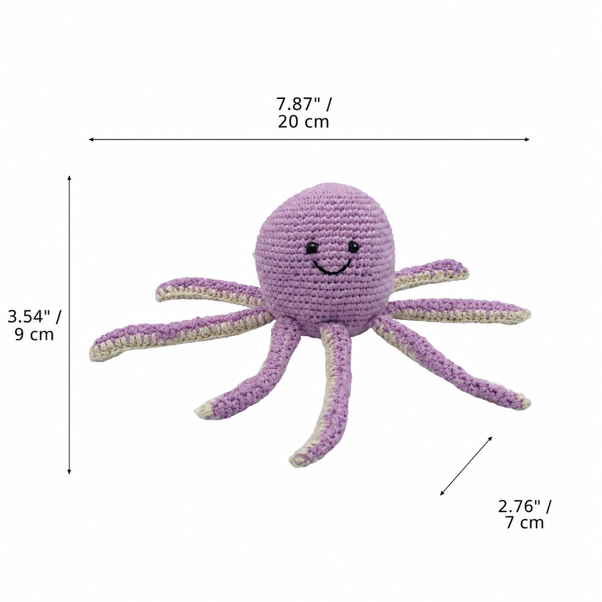 Lullaby Stitch | Octopus Rattle - Lilac