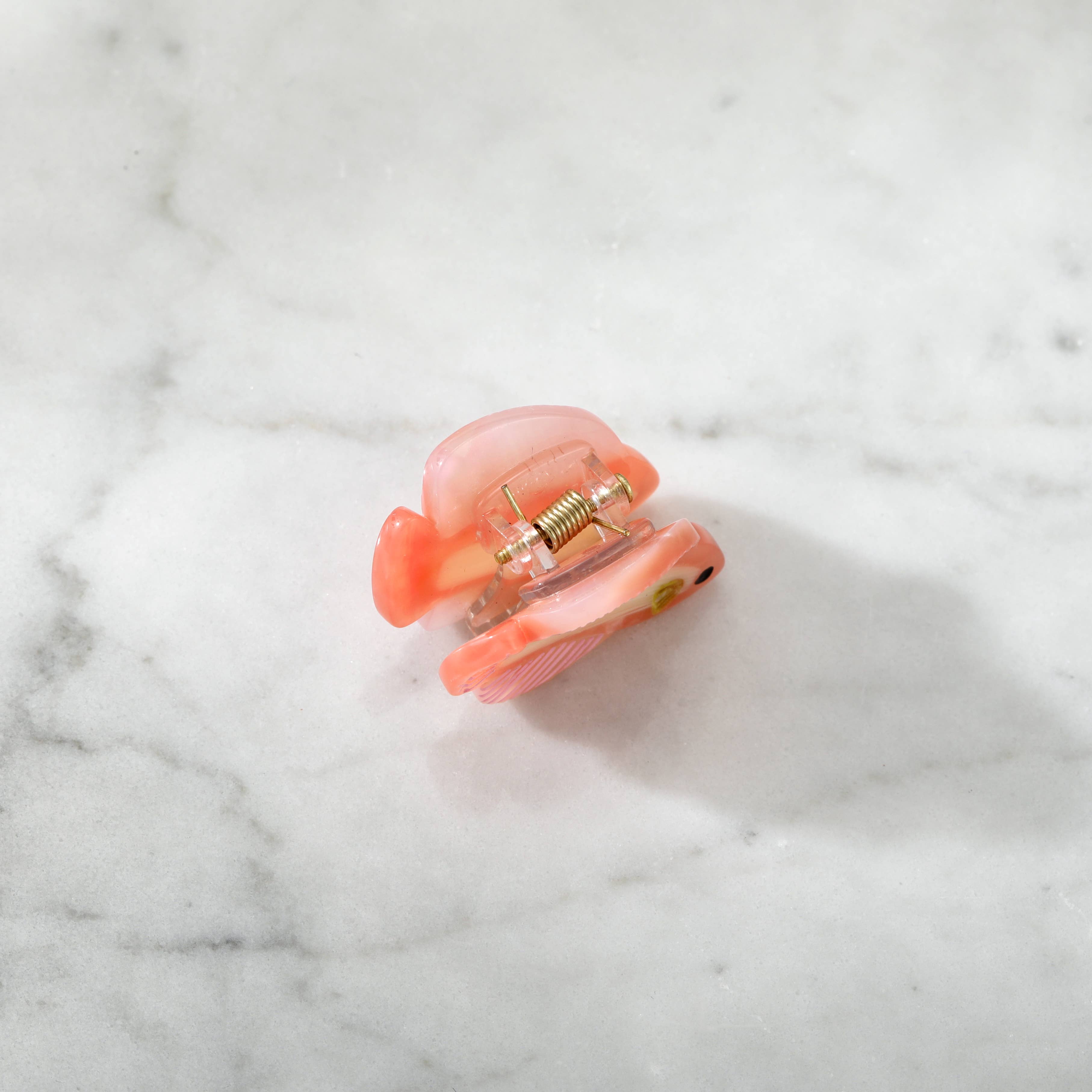 Eco-Friendly Mini Blush Coastline Fish Hair Clip