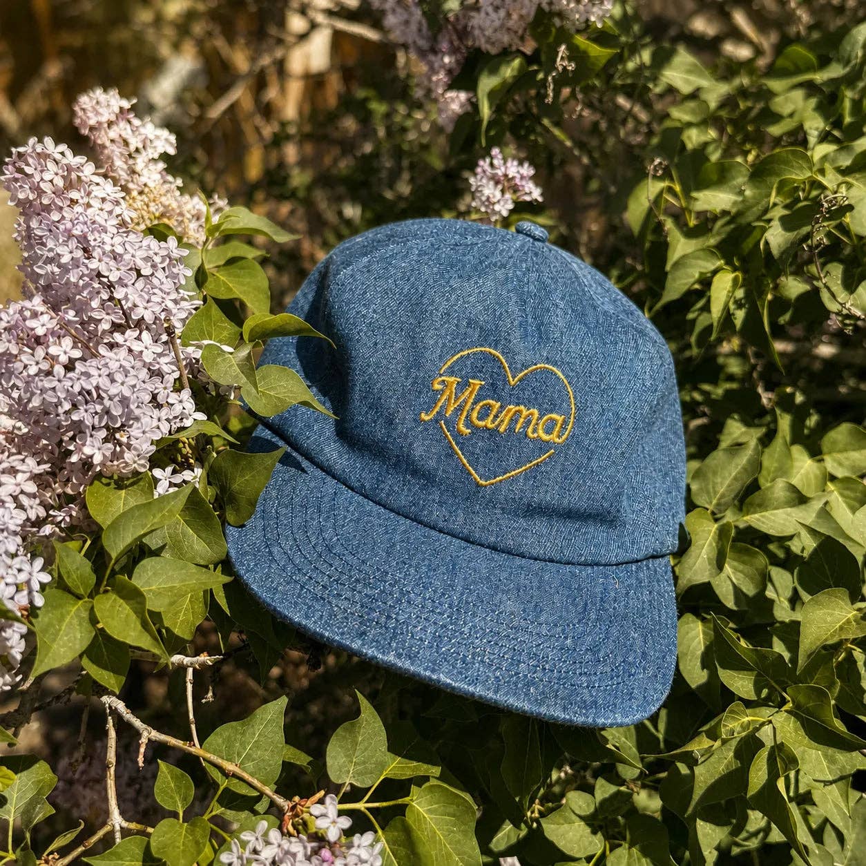 Denim Cotton Flatbill – Mama Hat