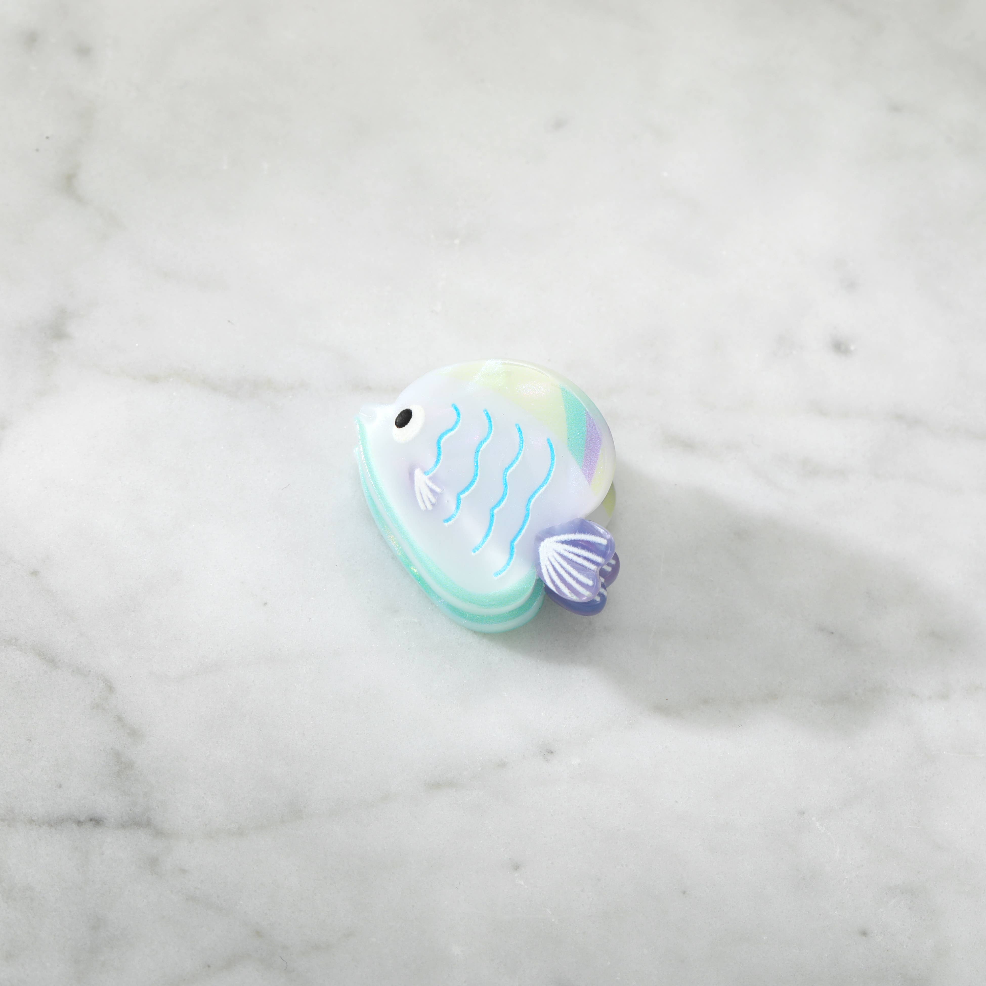 Eco-Friendly Mini Opal Tropical Fish Hair Clip