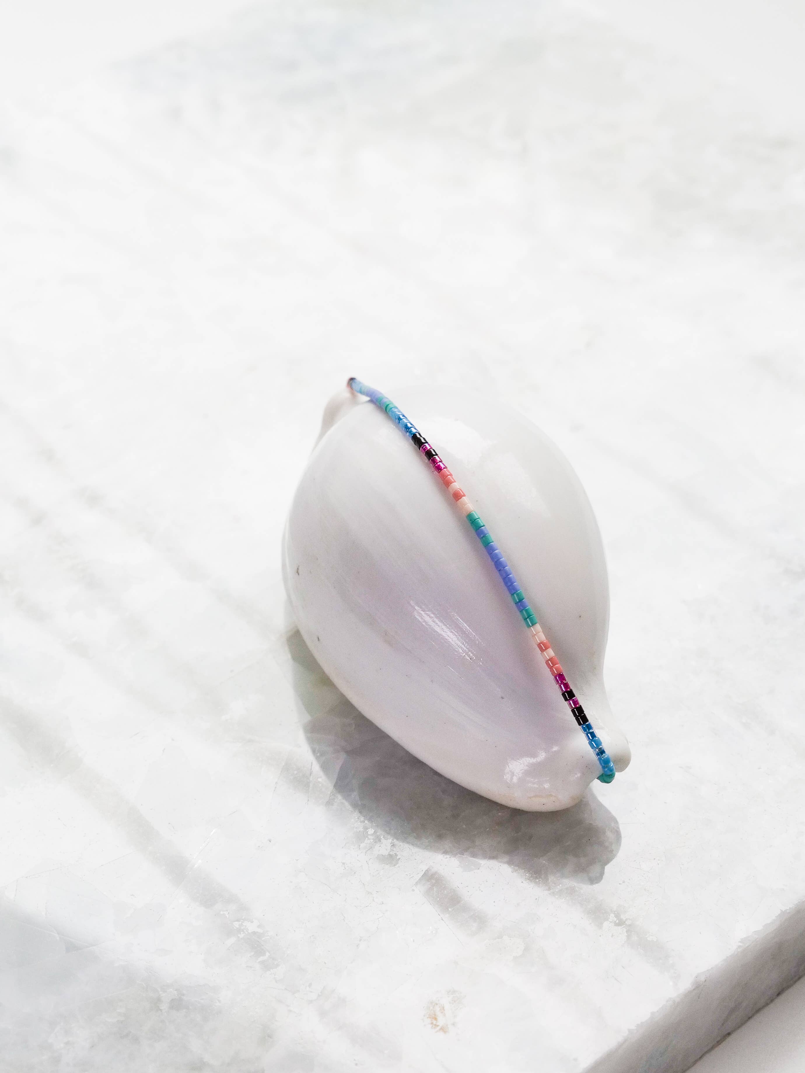 Tiny Bead, Island Bead Bracelet - Bubble Gum