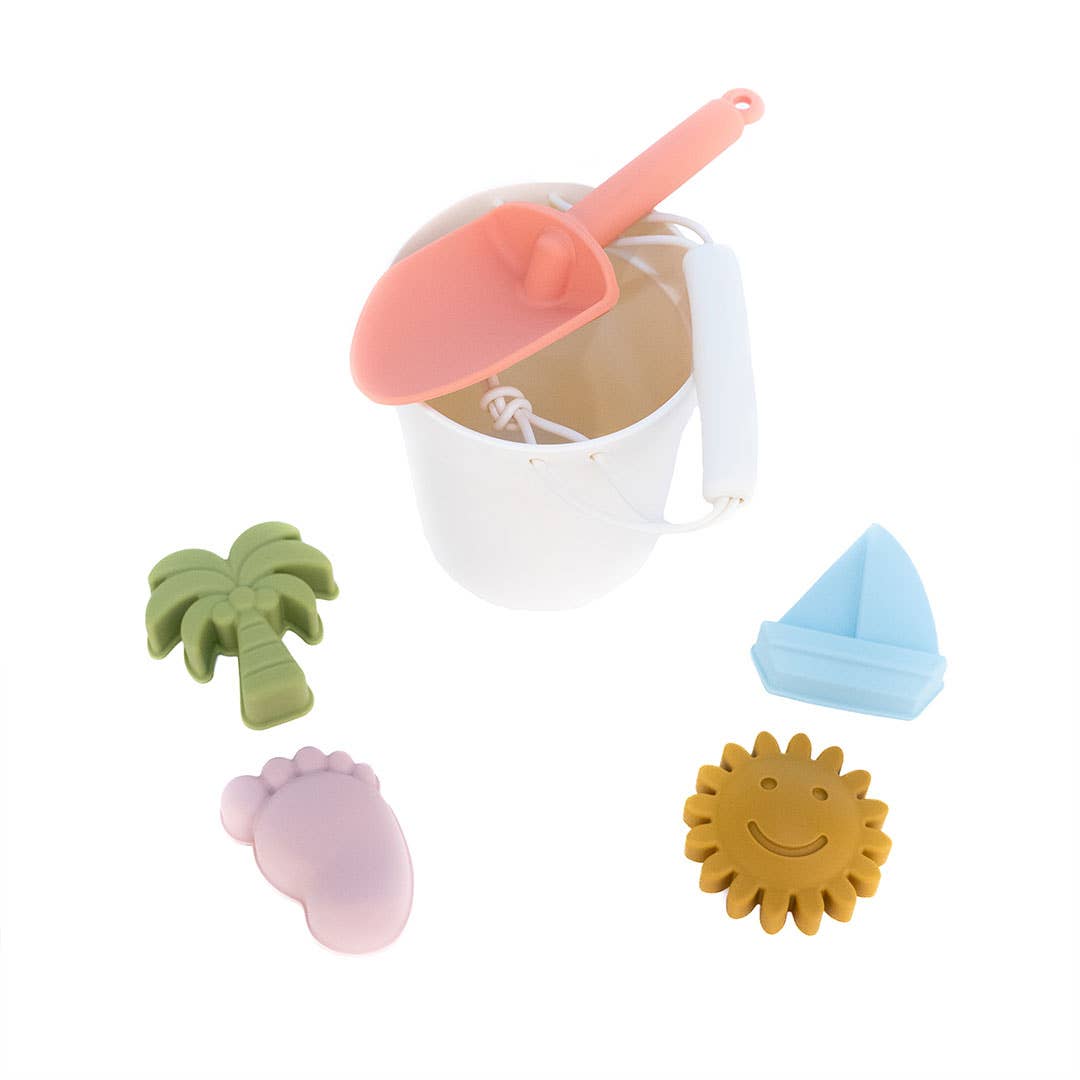 Kids Silicone Beach Bucket and Sand Toys Gift Set - Lucy's Room