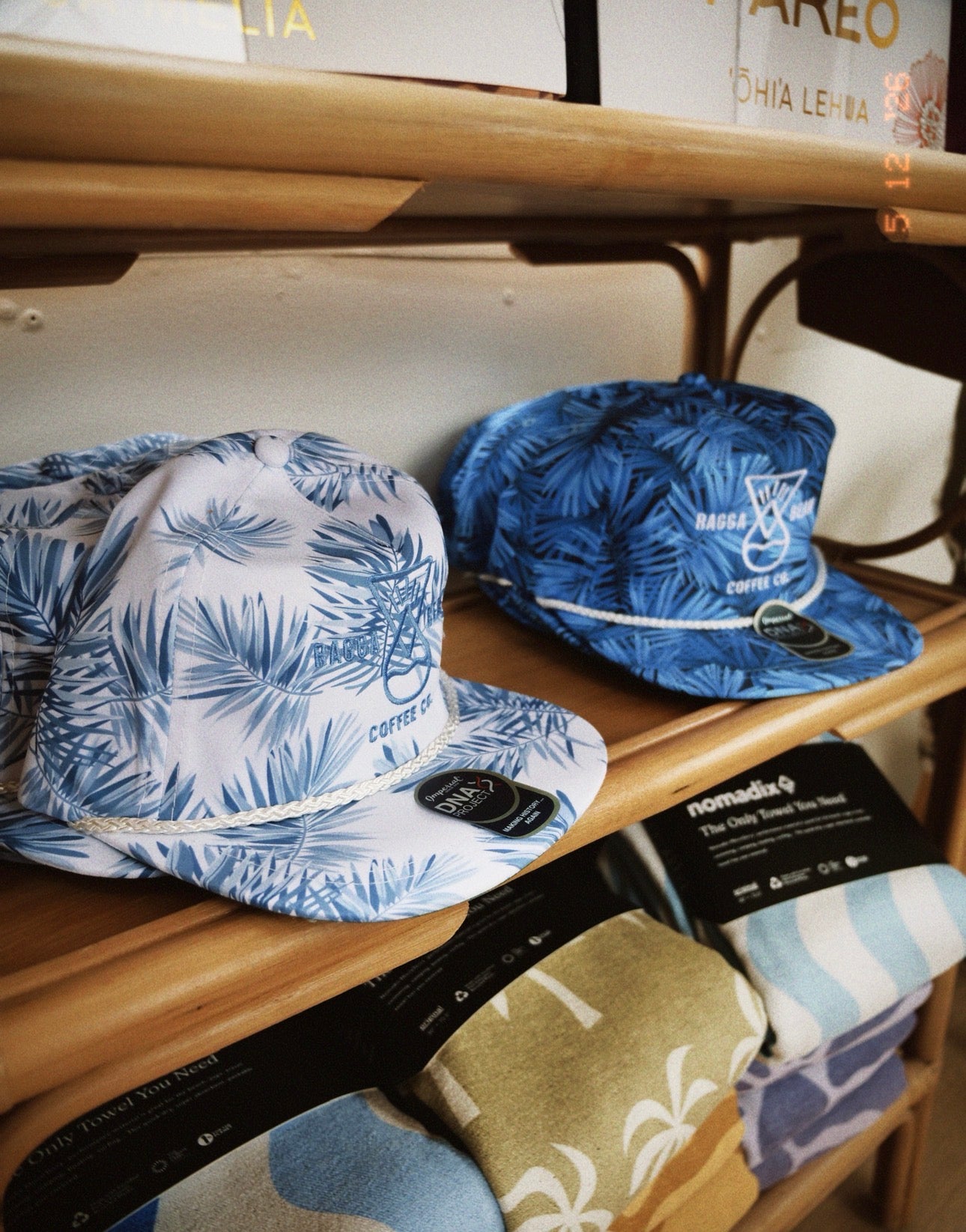 Ragga Bean Coffee Co. Flat Bill Palm Hats