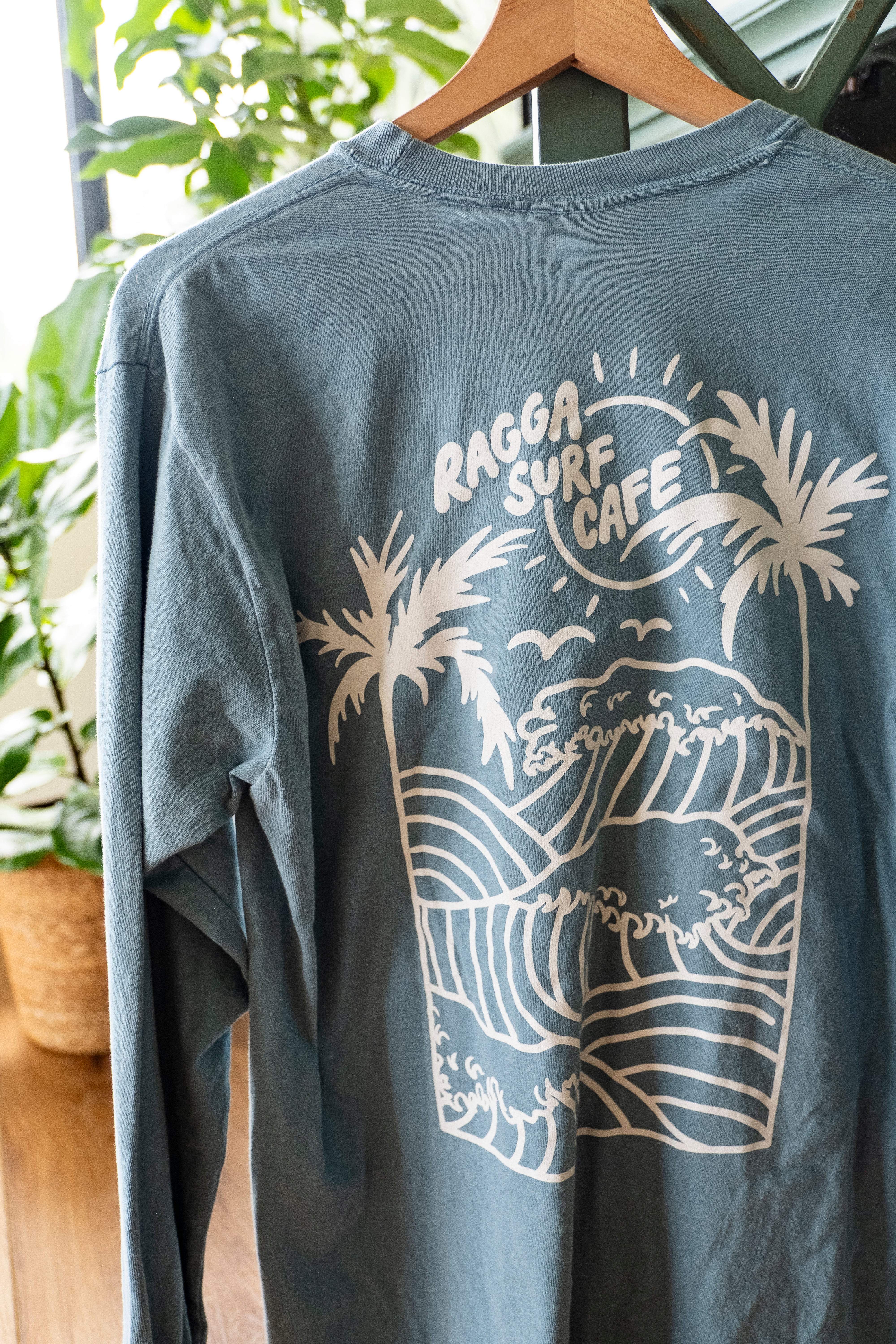 RSC x Lido Arts Long Sleeve Tee - Ice Blue Comfort Colors