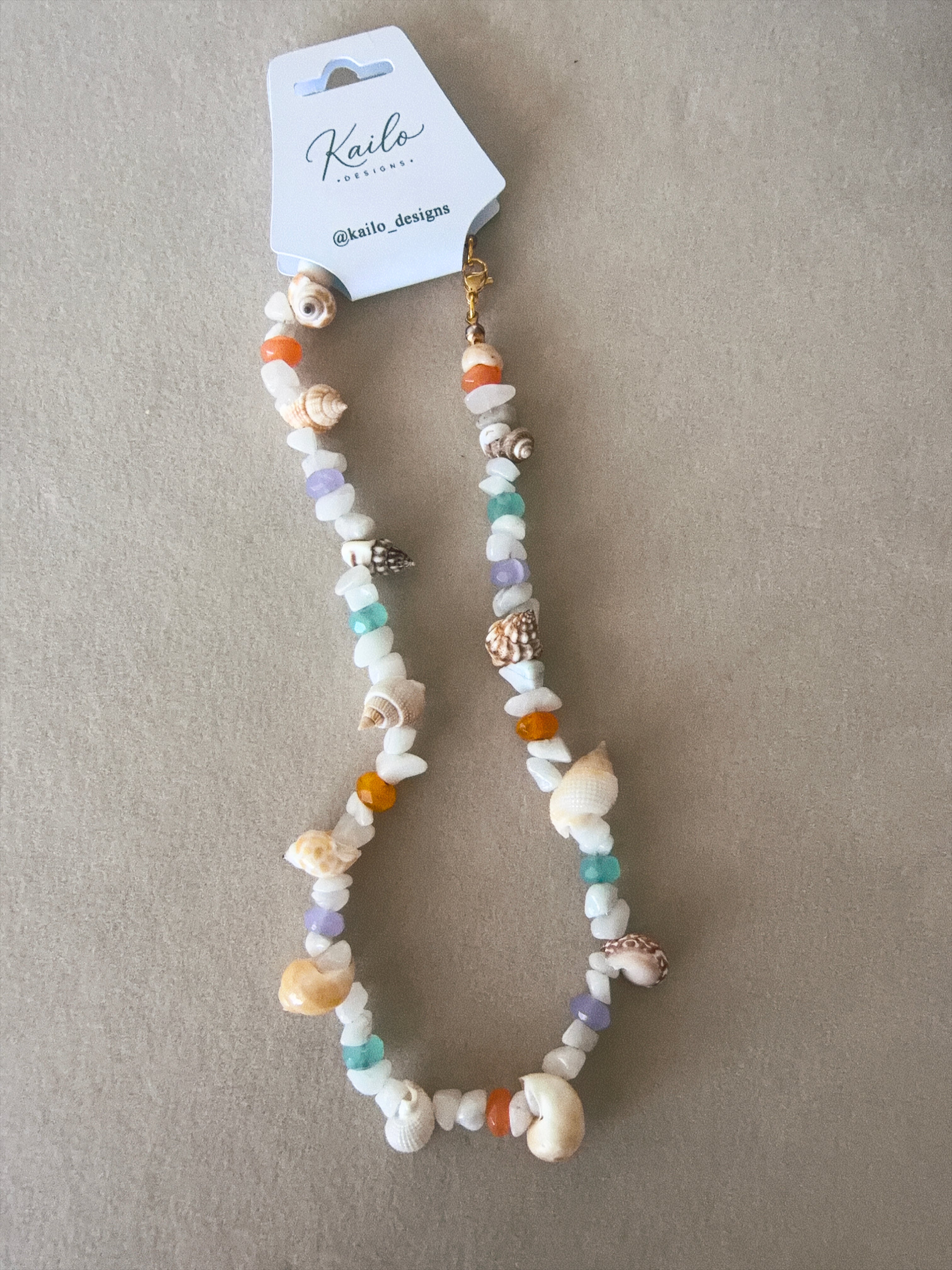 Kailo - Gemstone & Shell Chunky Necklace