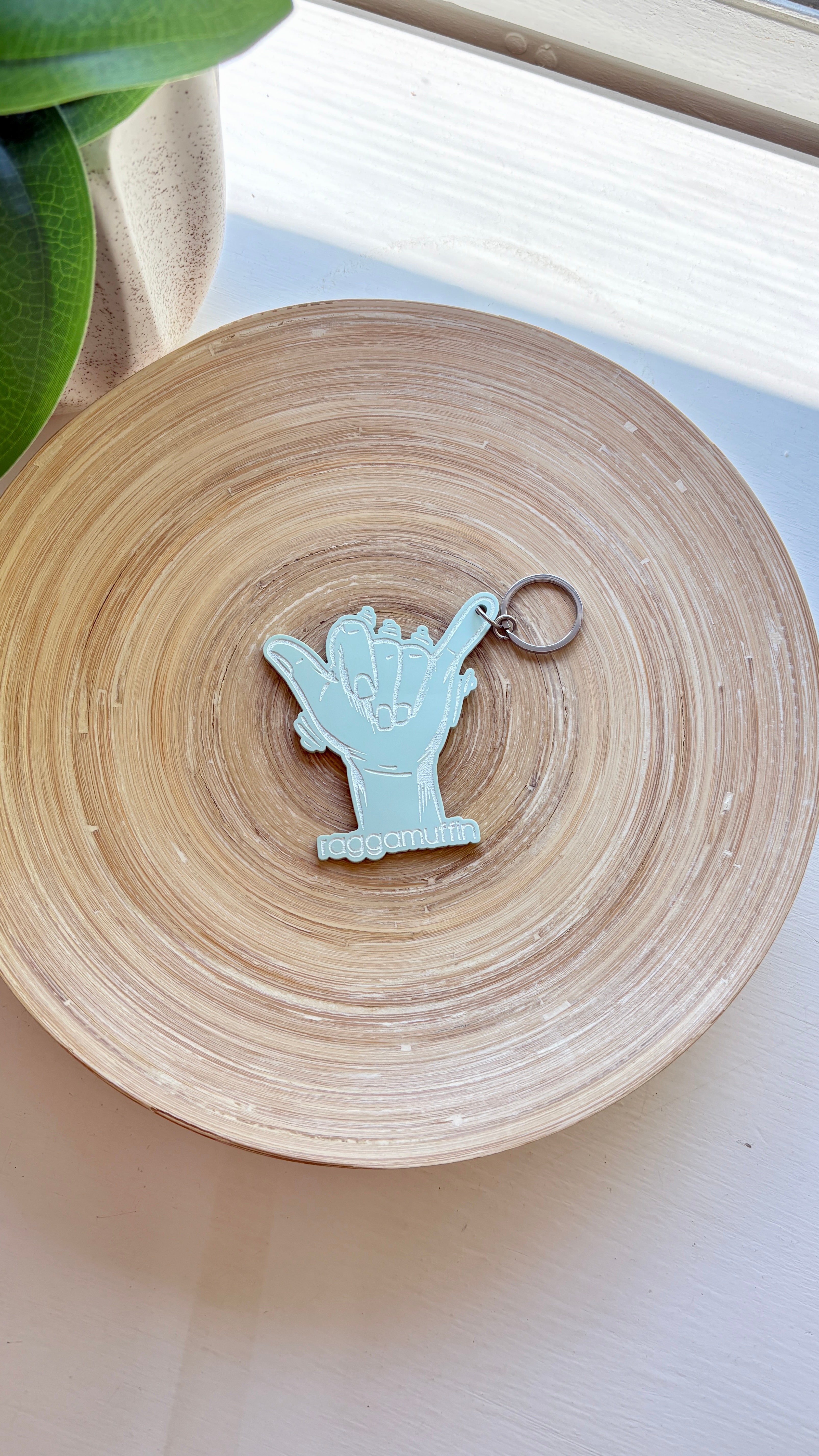 Raggamuffin® Acrylic Shaka Keychain