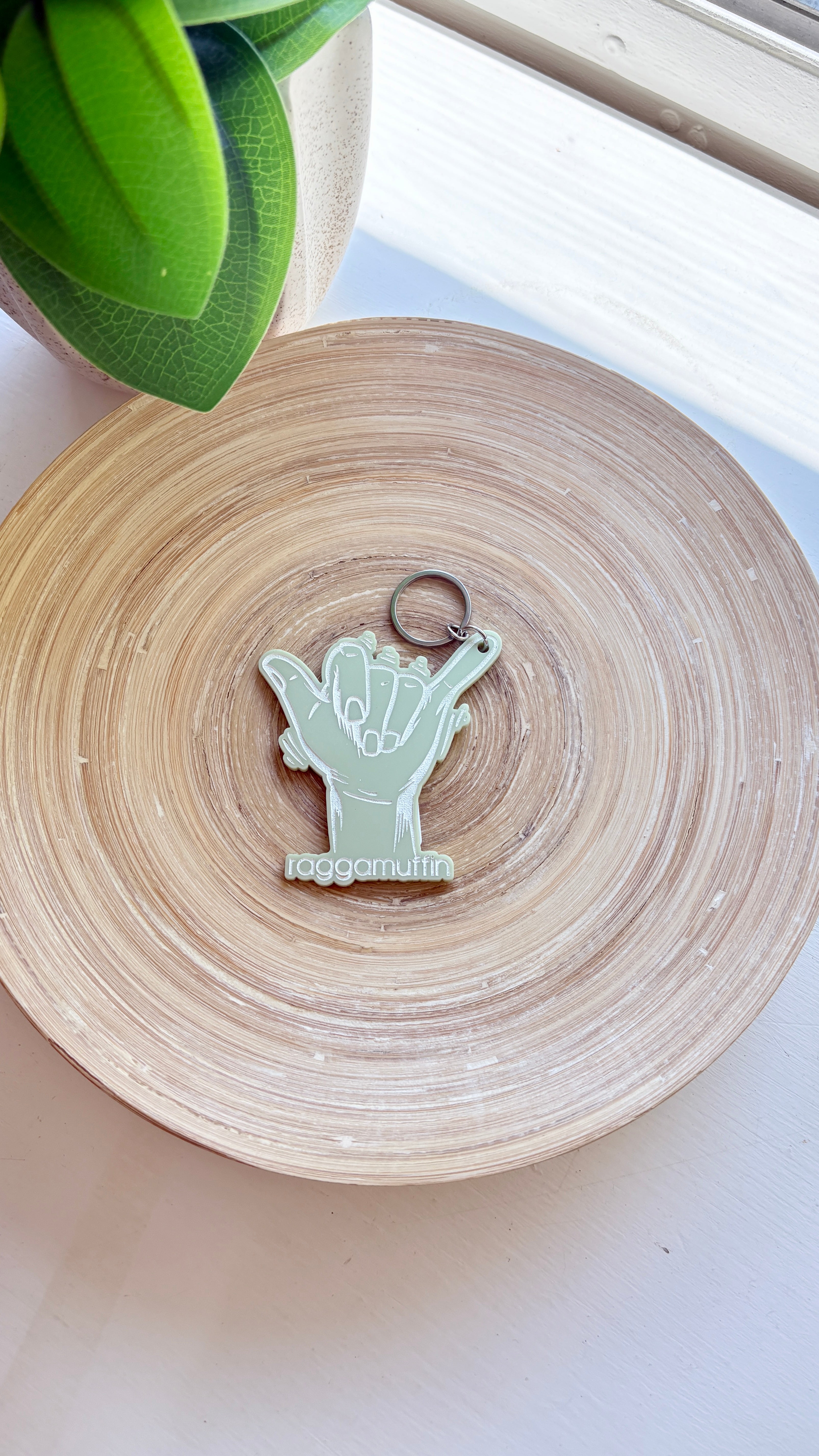 Raggamuffin® Acrylic Shaka Keychain