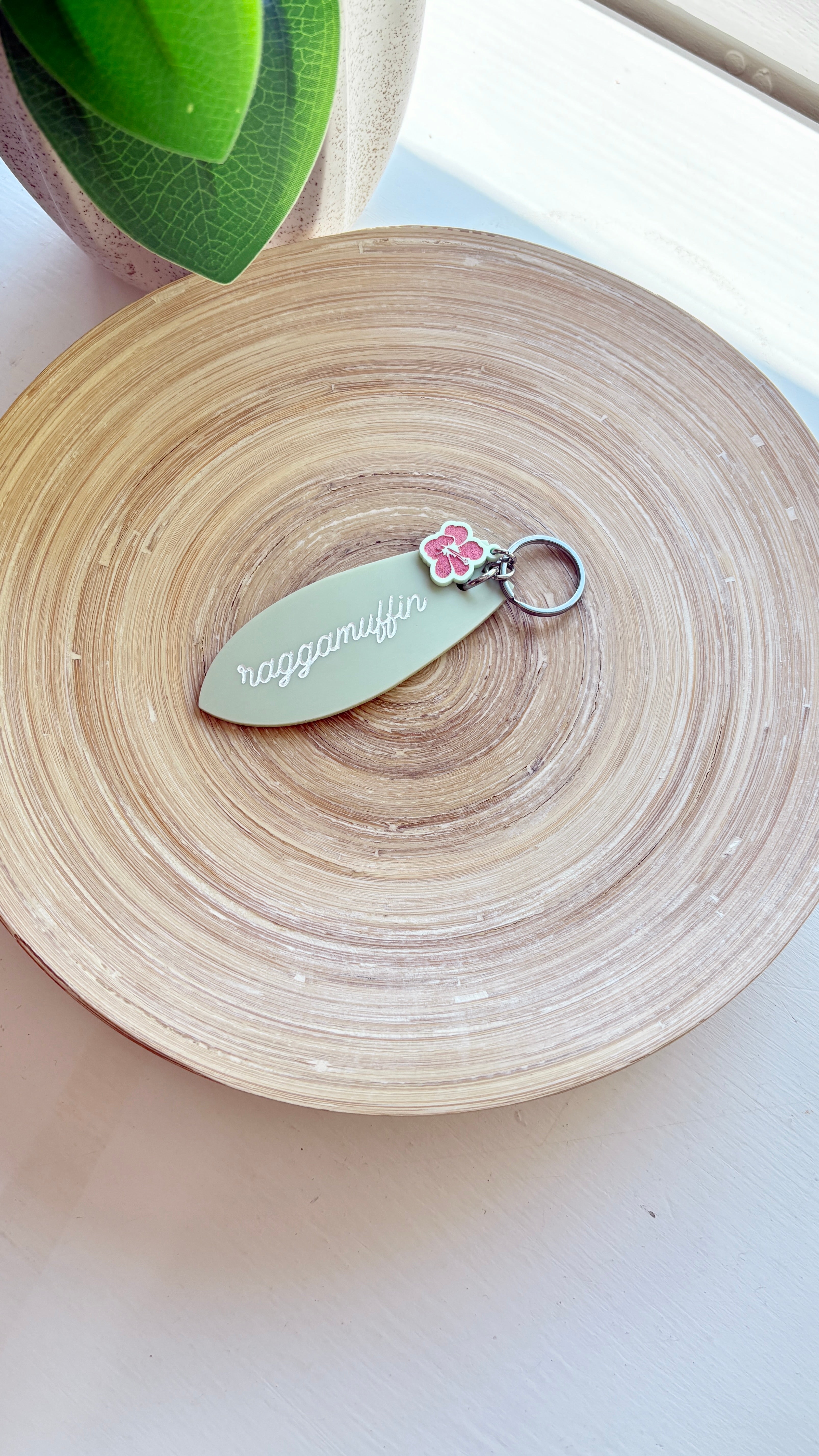 Raggamuffin® Acrylic Surf Board Keychain