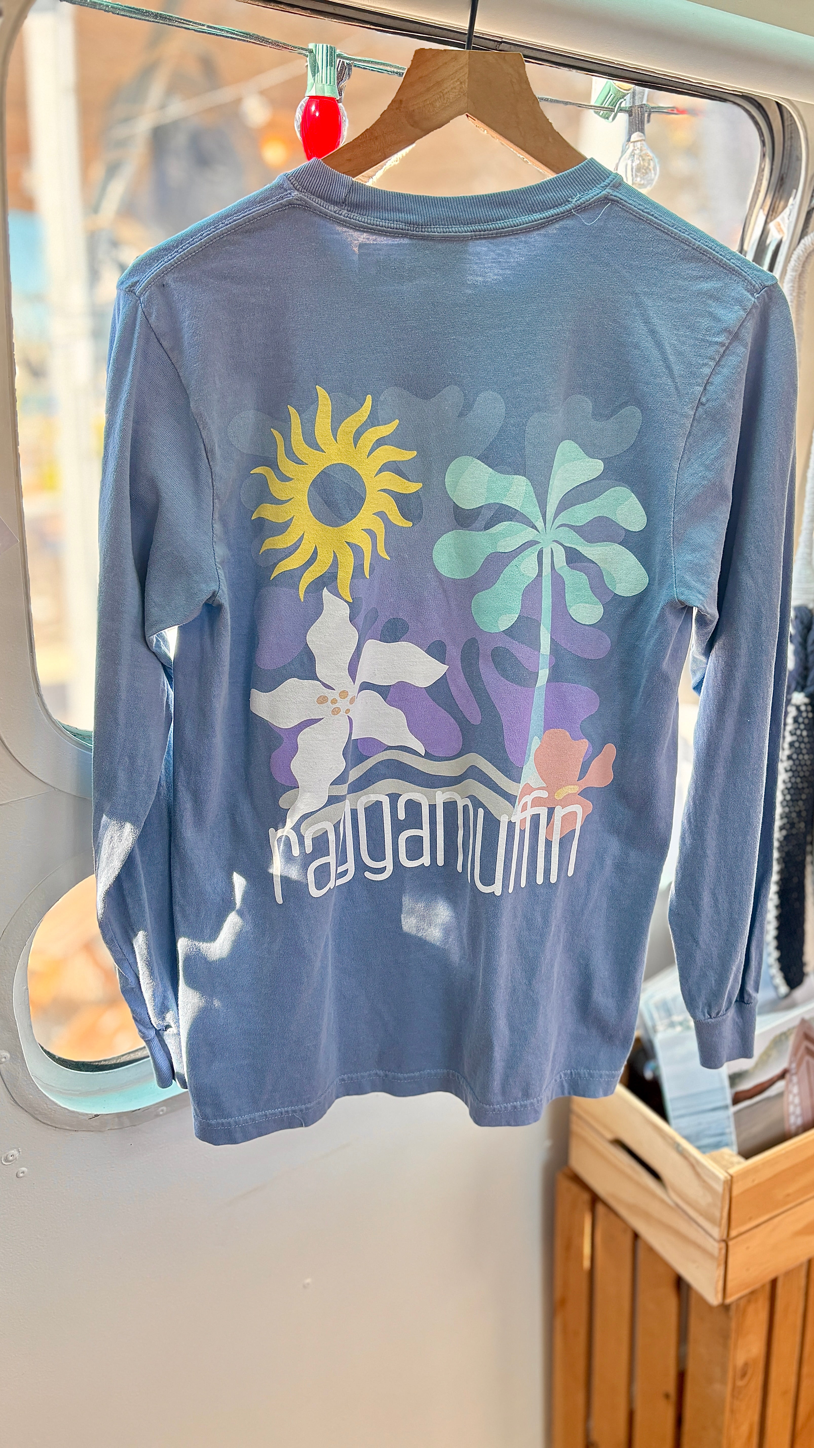 RMS FLOW Long Sleeve Shirt - Washed Denim Comfort Colors