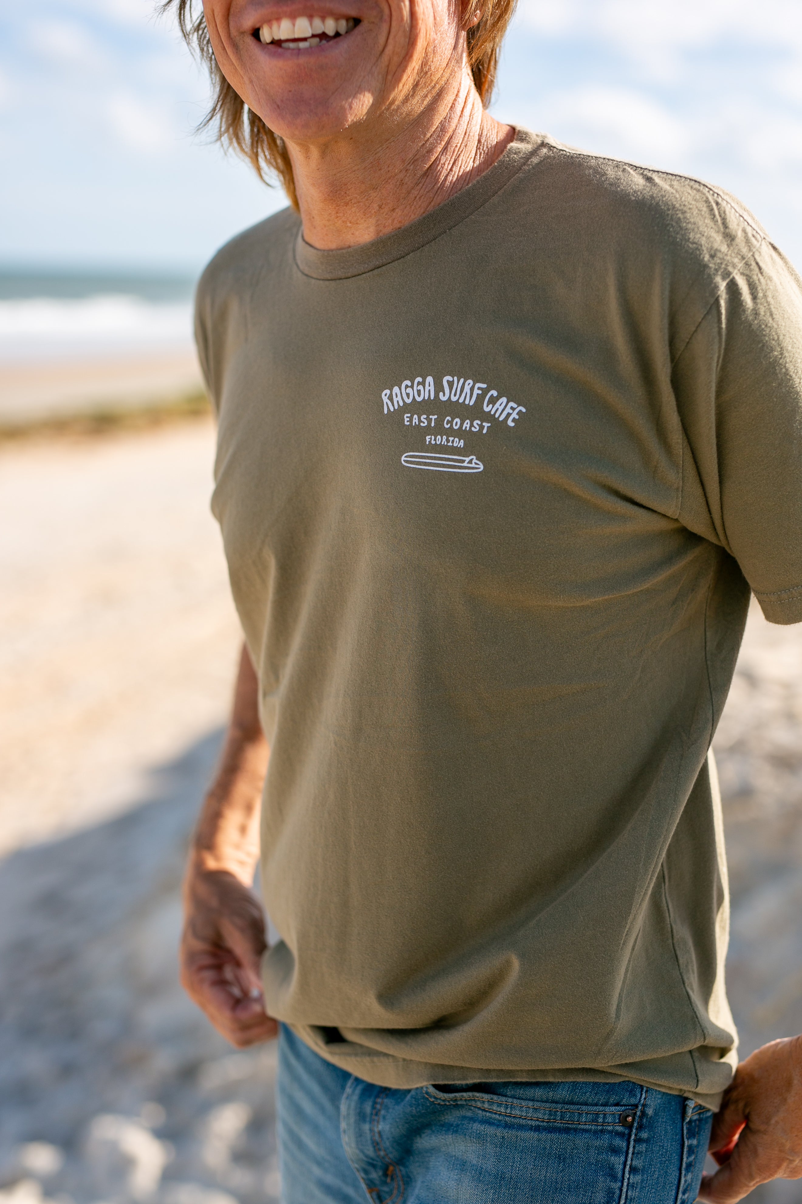 RSC x Tremblay Art Short Sleeve Tee - Washed Military Green