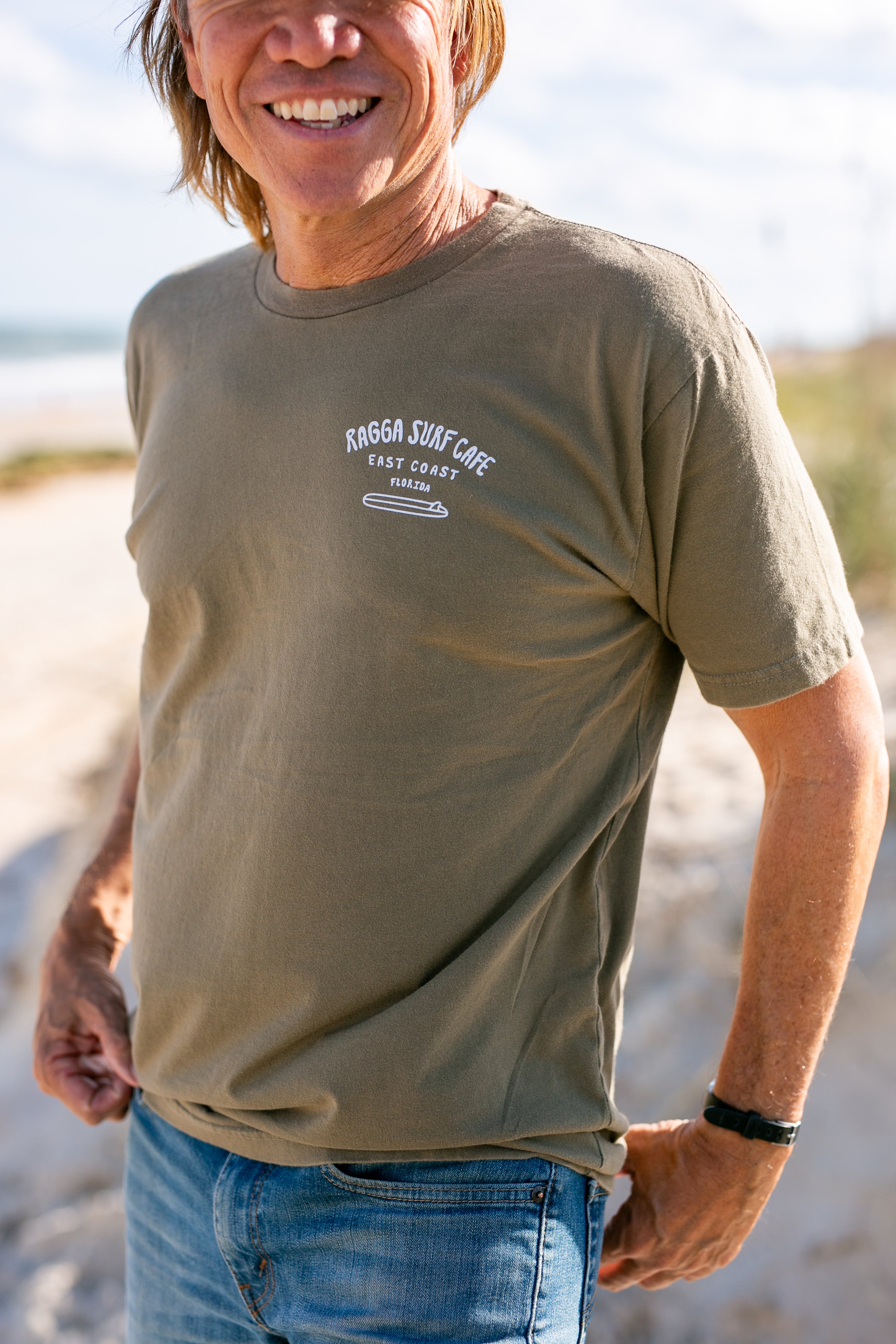 RSC x Tremblay Art Short Sleeve Tee - Washed Military Green