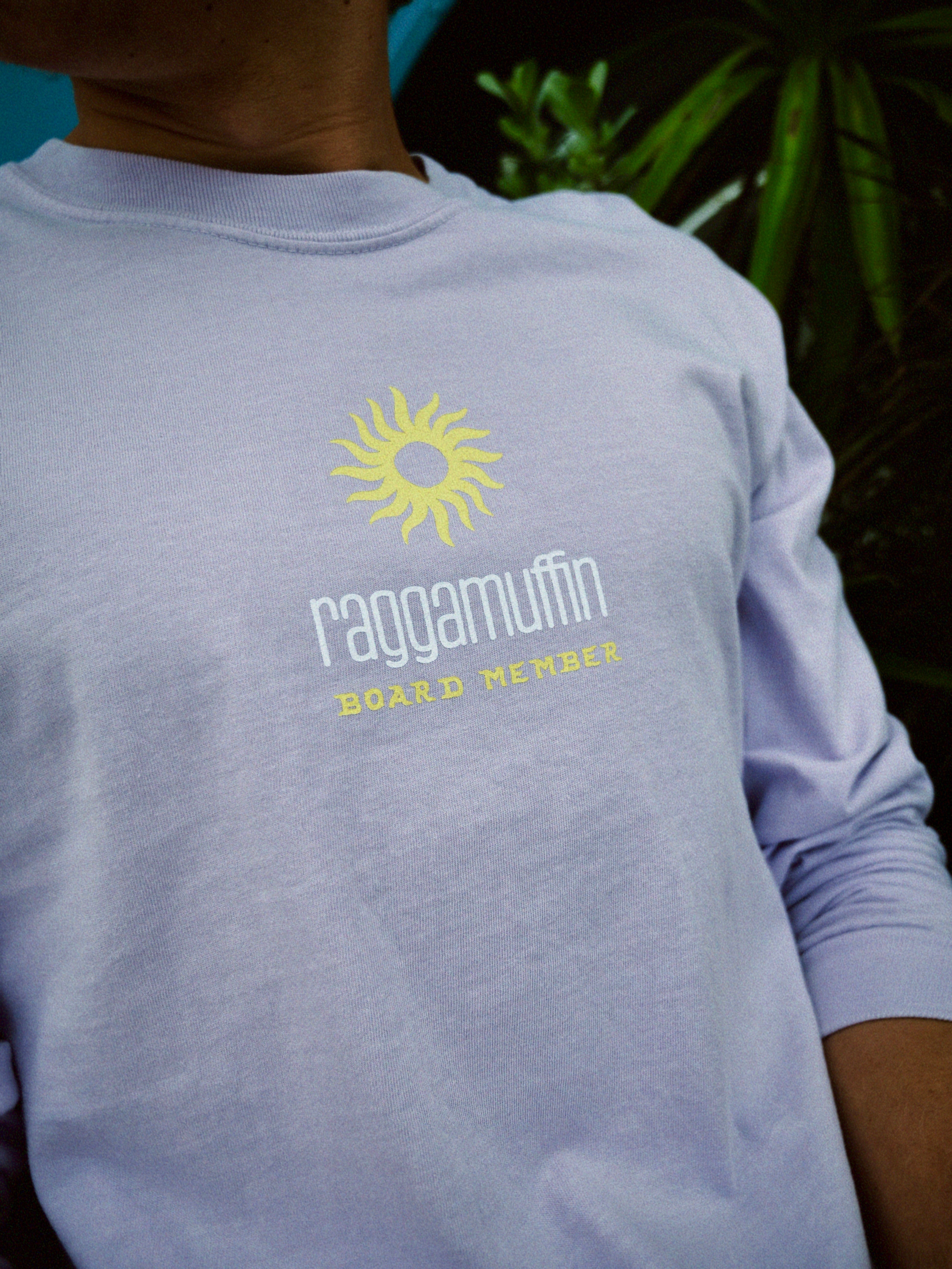 Light purple long-sleeve raggamuffin shirt