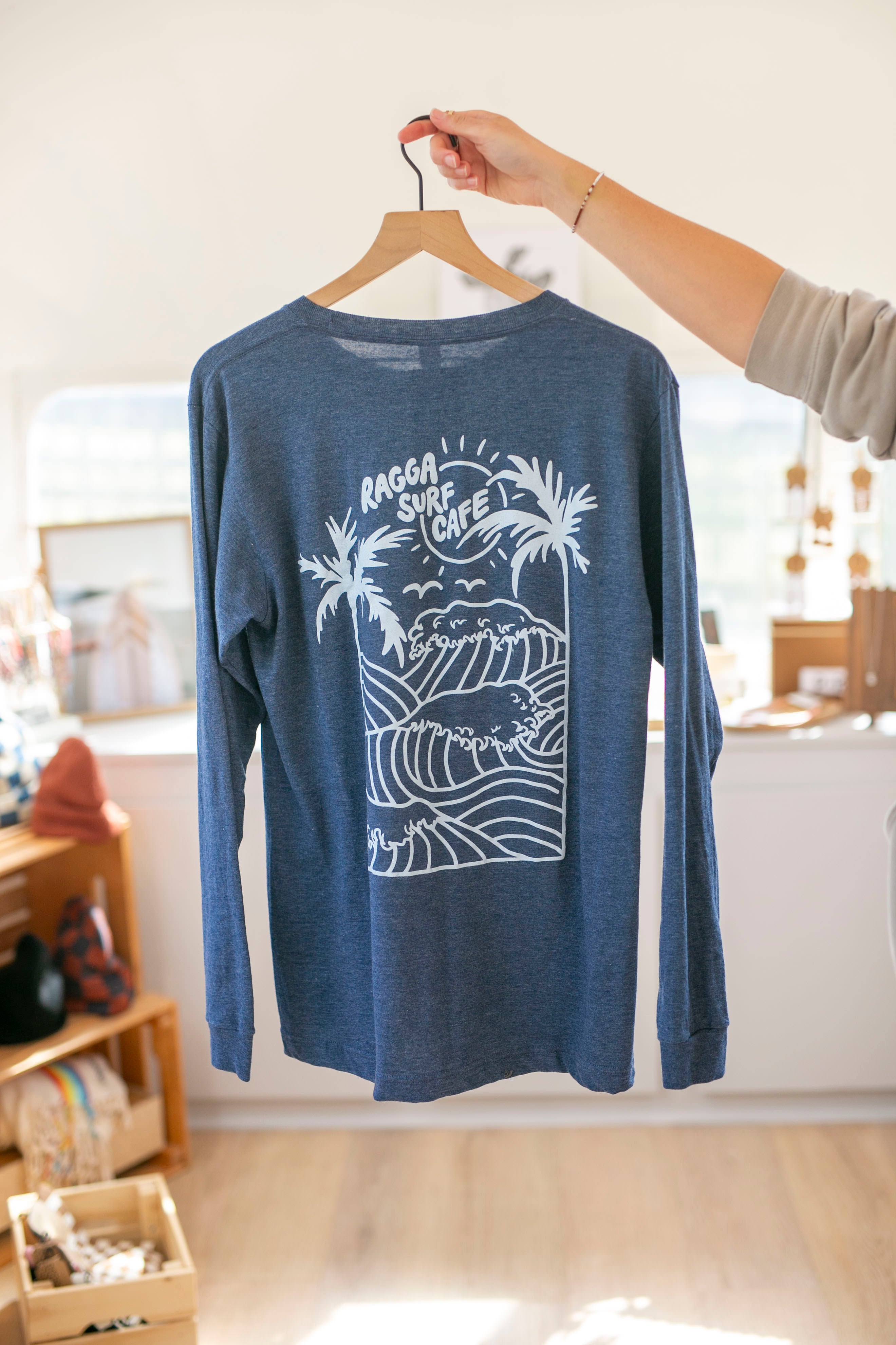 RSC X LIDO Arts - Long Sleeve Tee - Heathered Navy