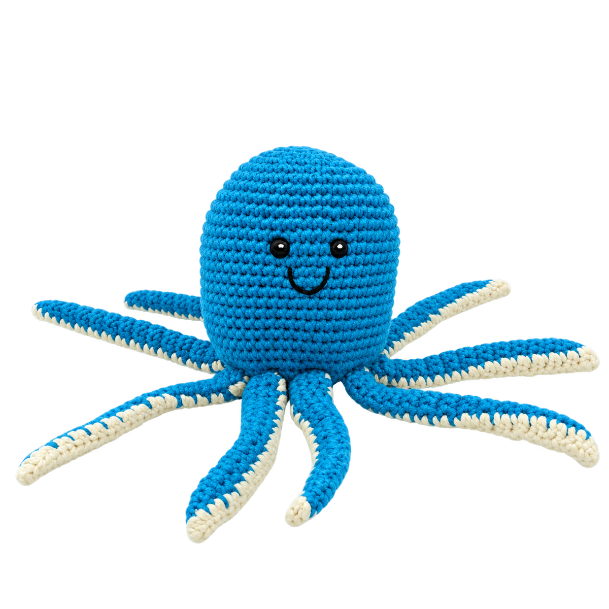 Lullaby Stitch | Octopus Rattle - Blue