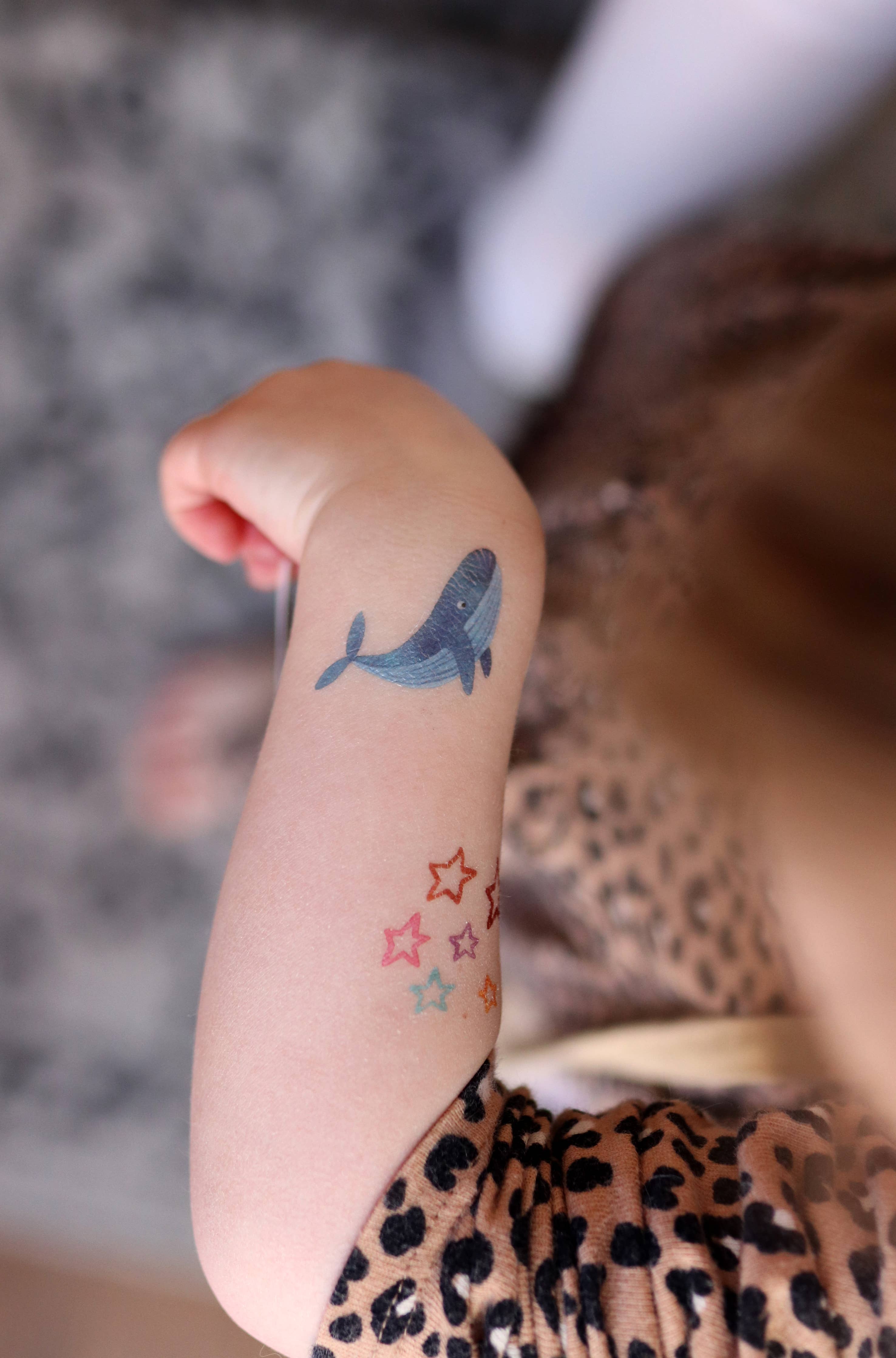 Wild Sea Temporary Tattoos: Yellow